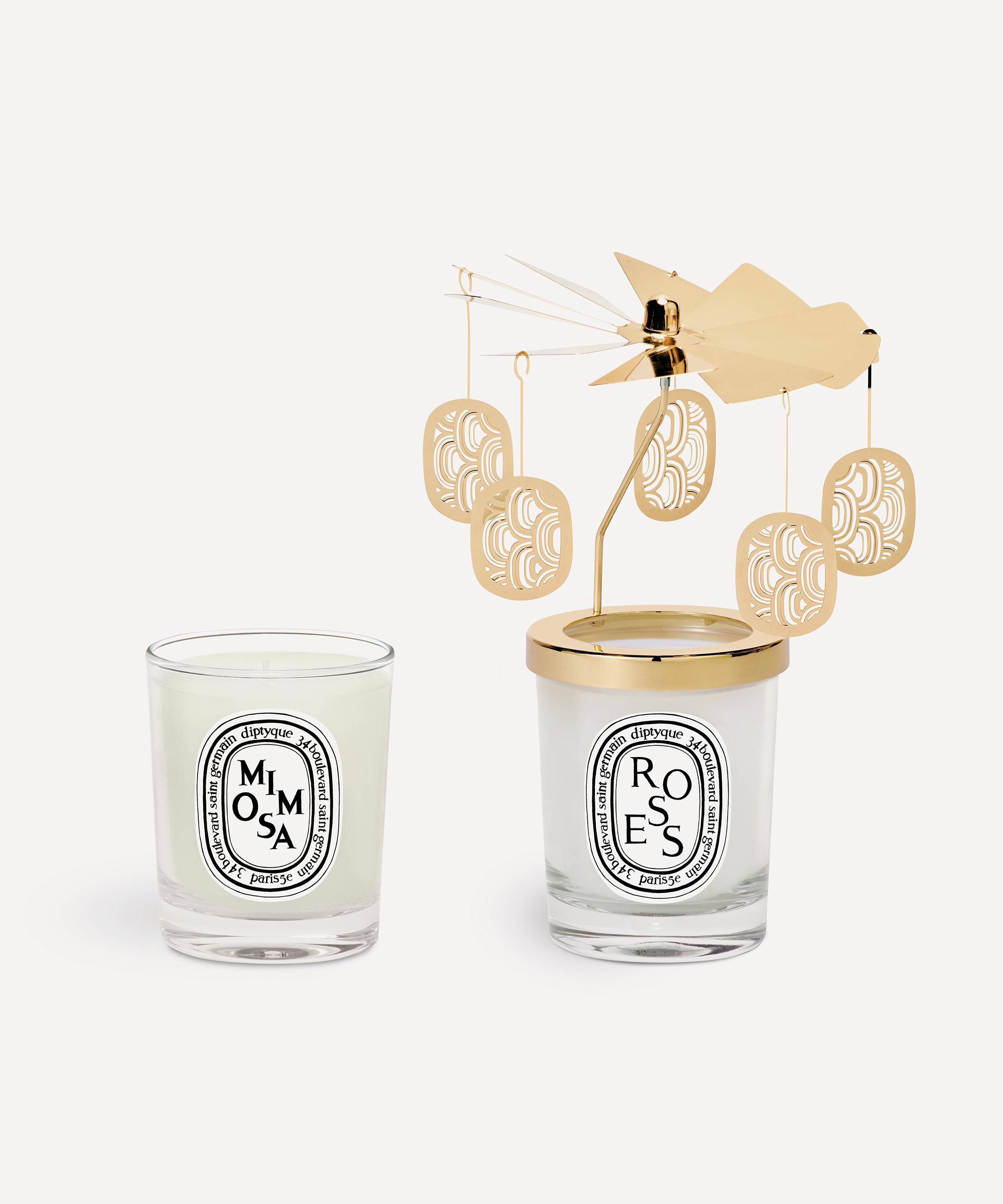 Diptyque Roses & Mimosa Candle Duo With Carousel