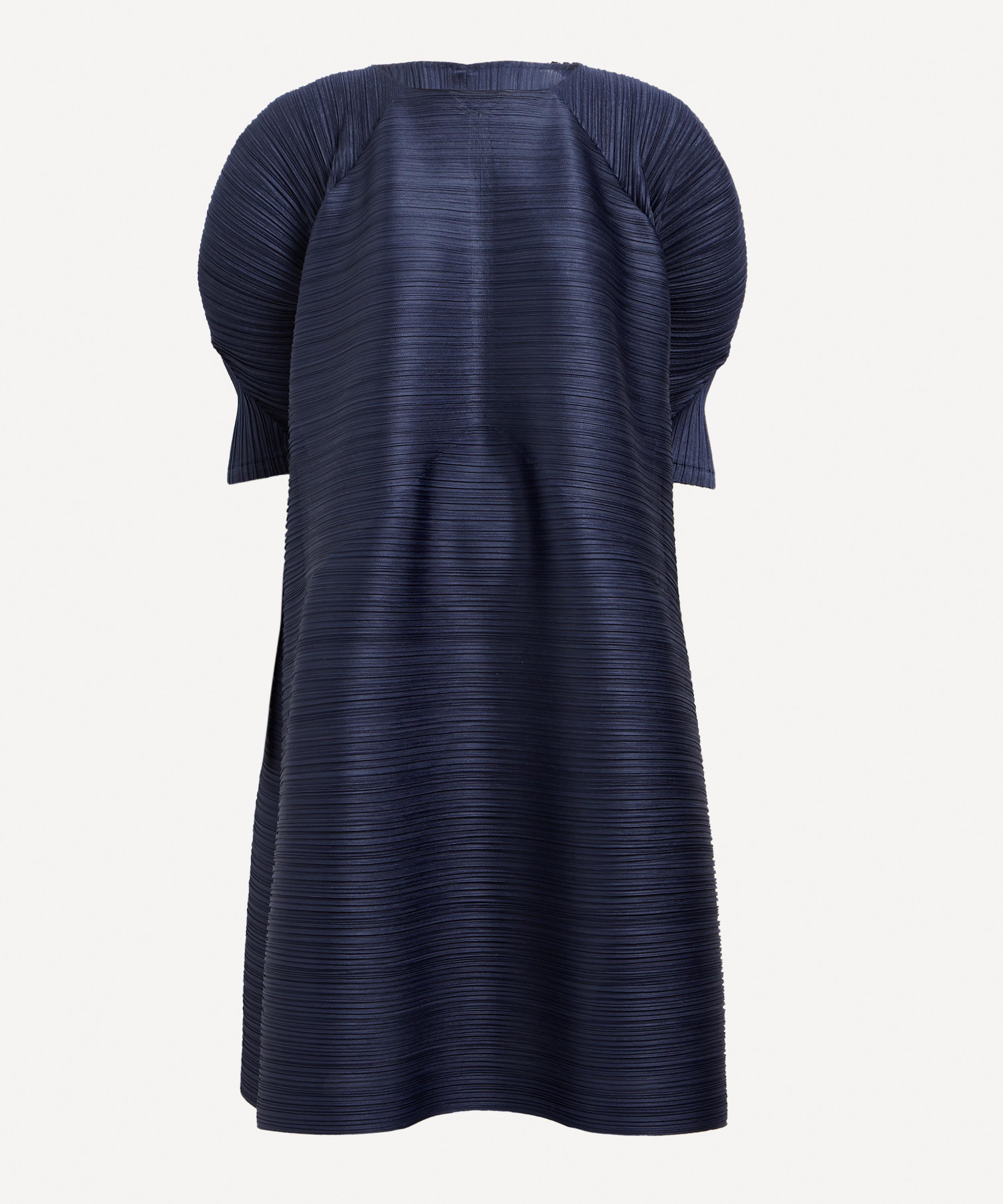 Issey Miyake Women's Hug Pleated Dress In Dark Navy