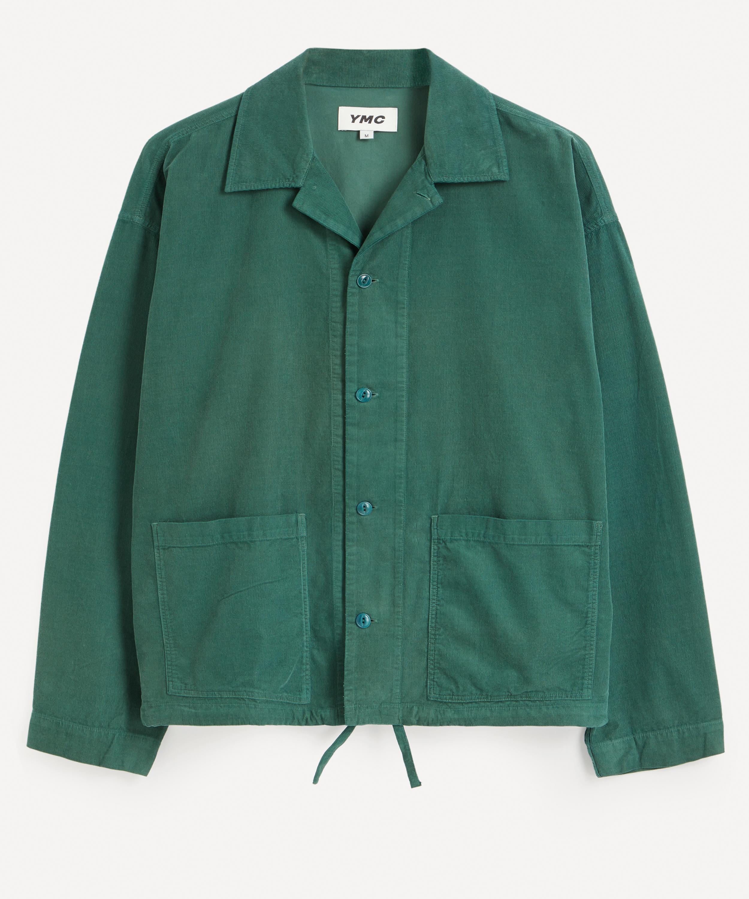 Ymc You Must Create Mens Pj Needlecord Overshirt In Green