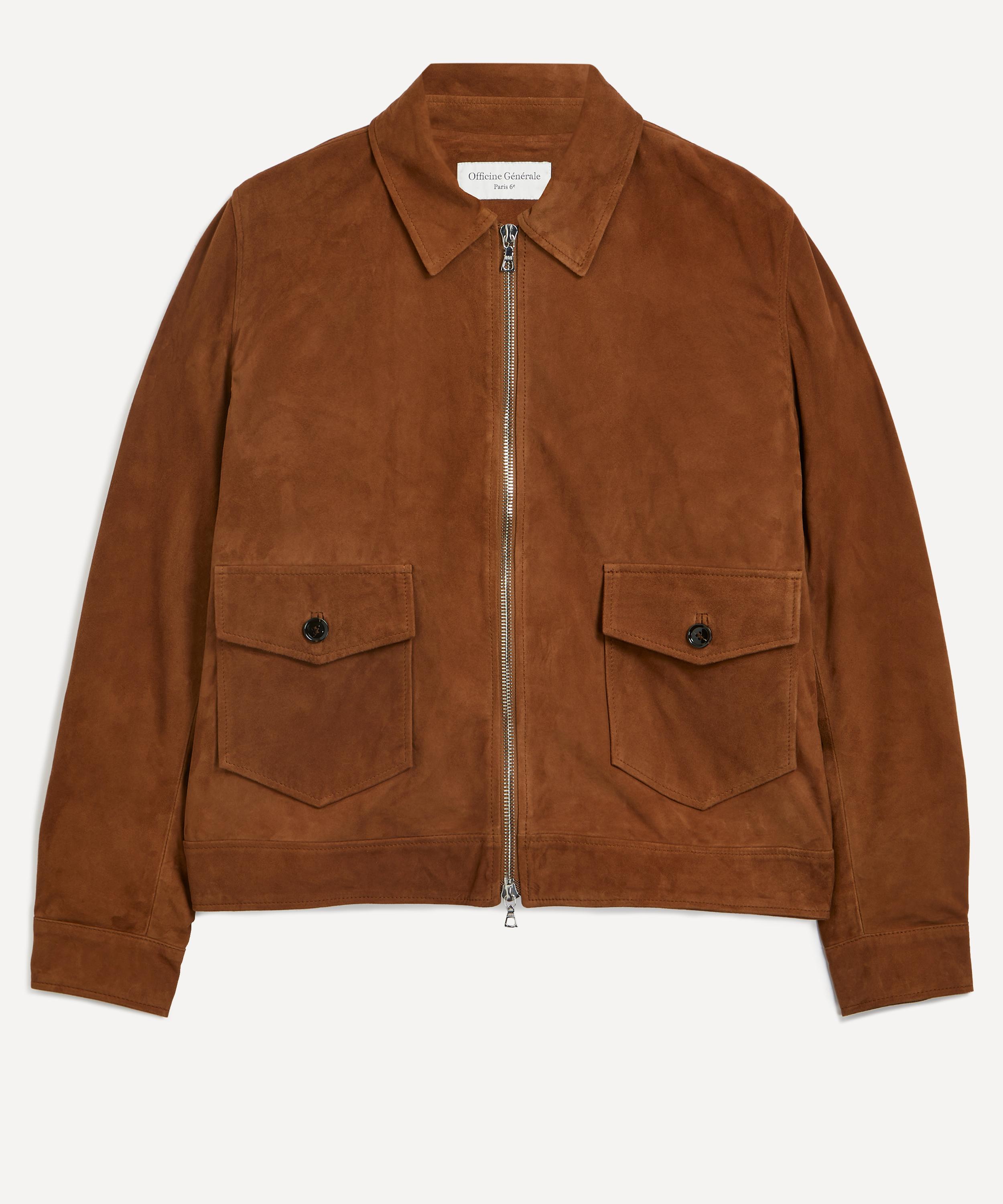OFFICINE GENERALE OFFICINE GENERALE MENS VICTOR SUEDE JACKET 