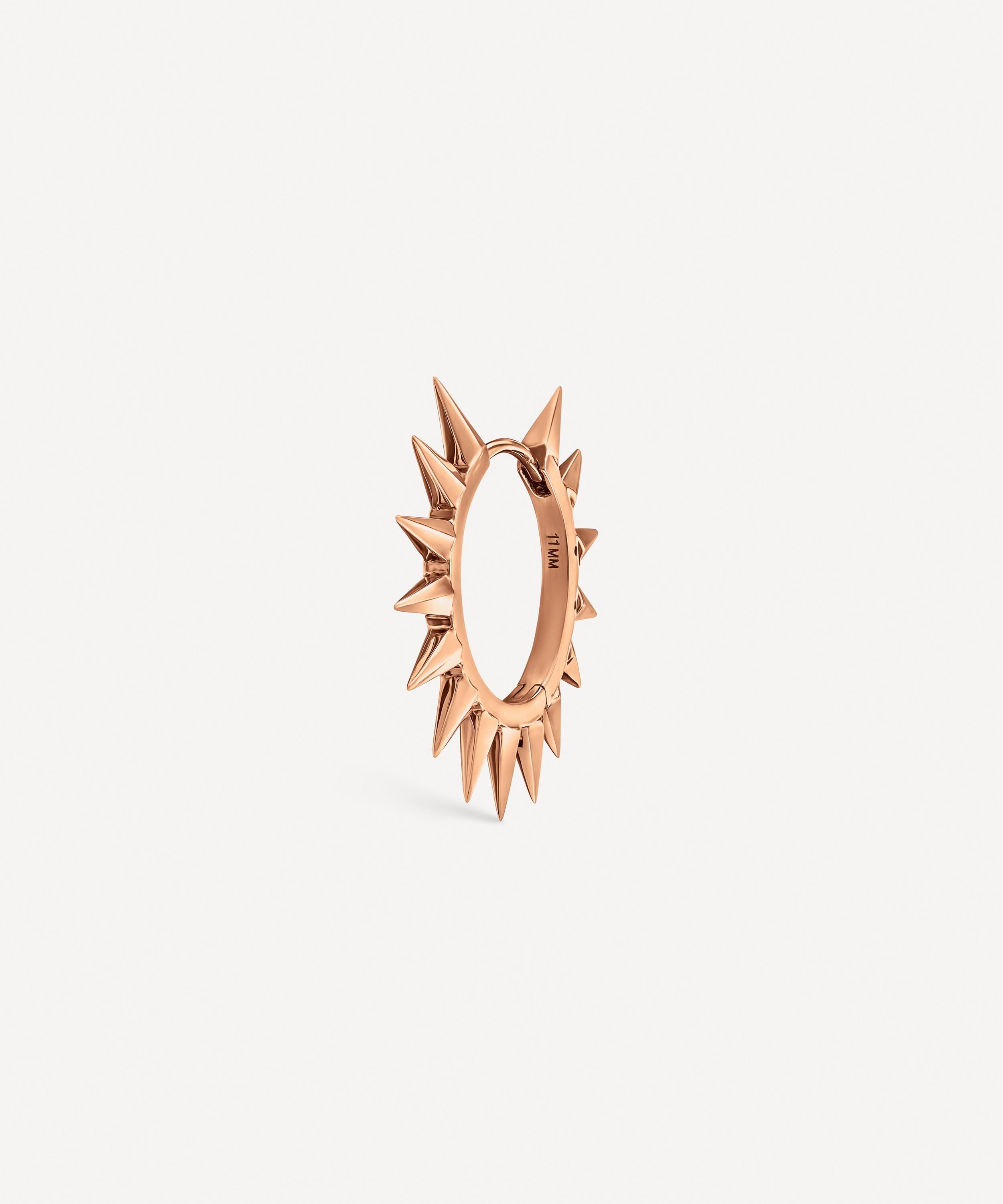Maria Tash 14ct 11mm Metal Mohawk Hoop Earring Rose gold Luxury Gift