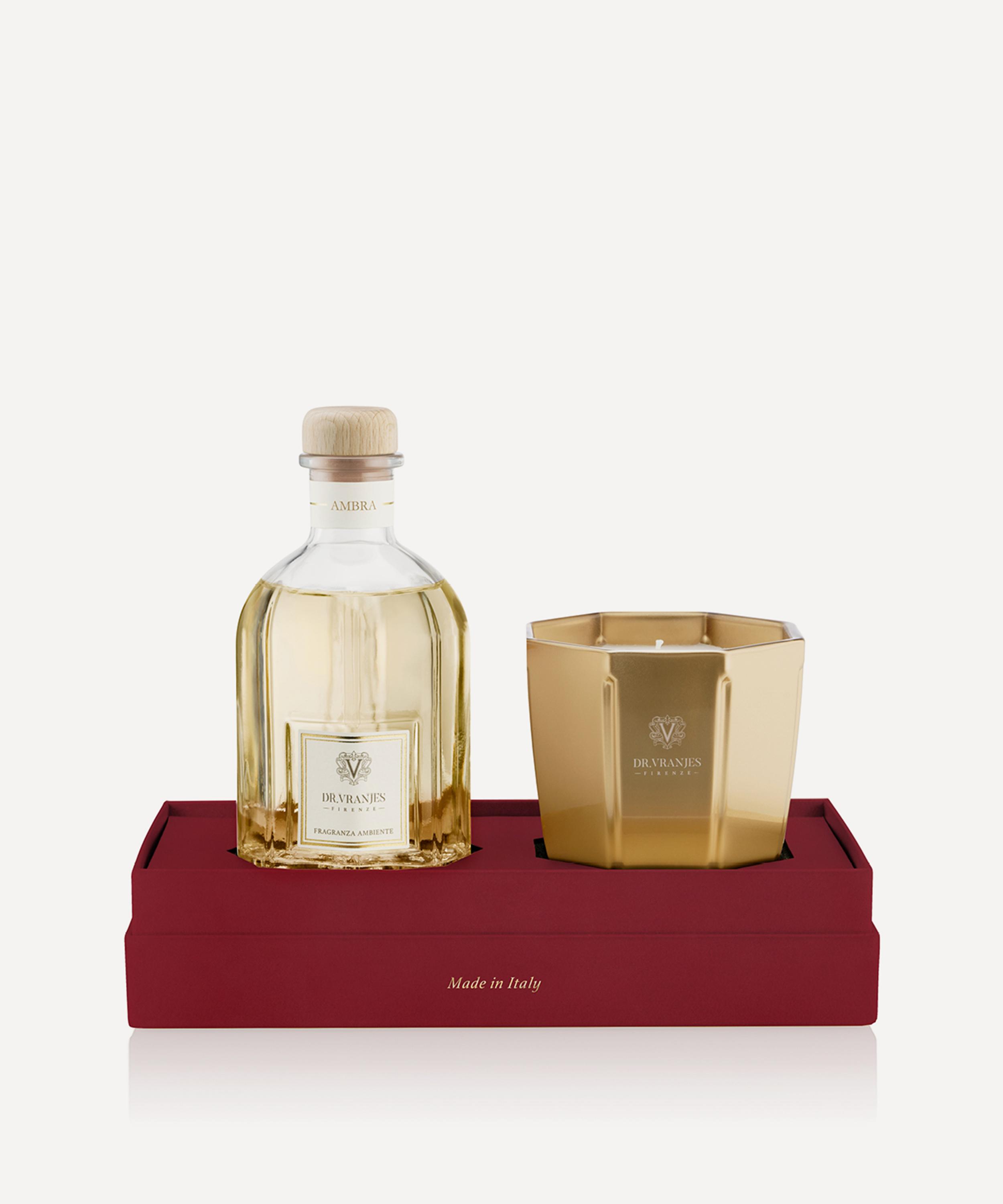 Dr Vranjes Firenze Ambra Fragrance Diffuser & Candle Gift Set