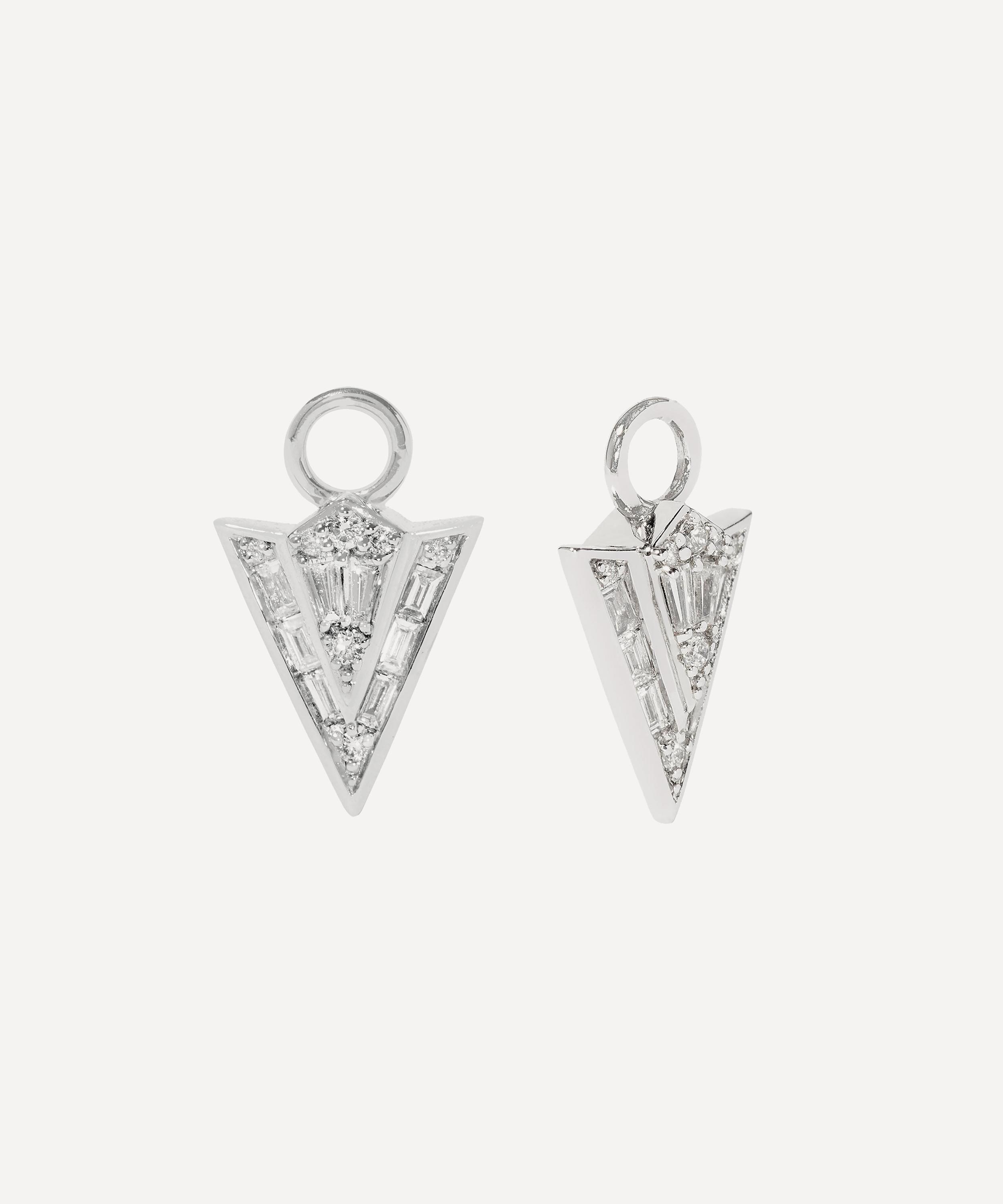 Annoushka 18ct White Gold Flight Arrow Diamond Earring Drops Luxury