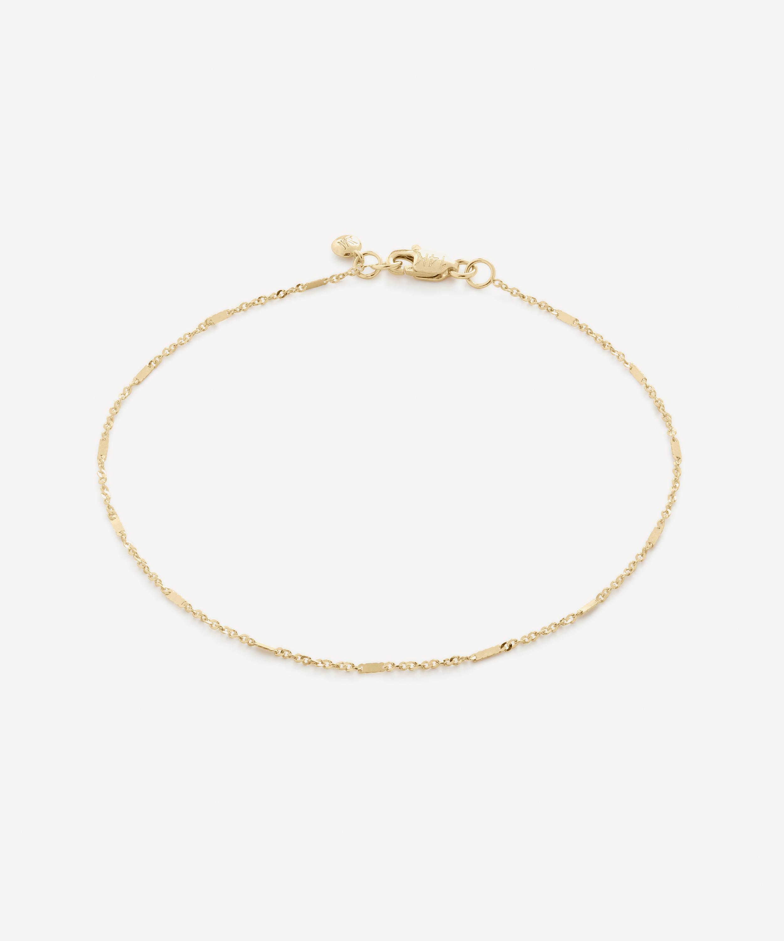Shop Monica Vinader 14ct Gold Shimmer Chain Bracelet