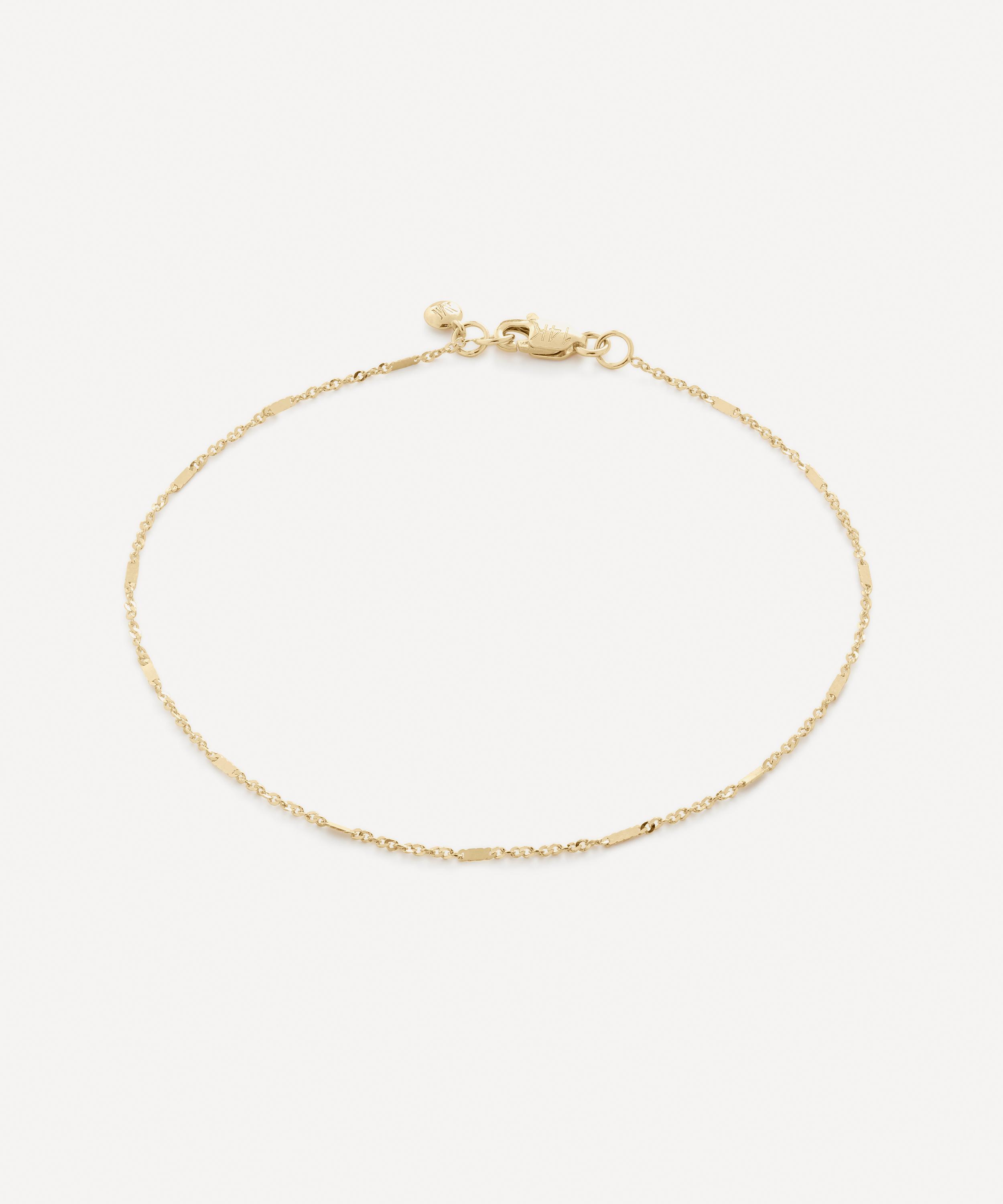 MONICA VINADER 14CT GOLD SHIMMER CHAIN BRACELET