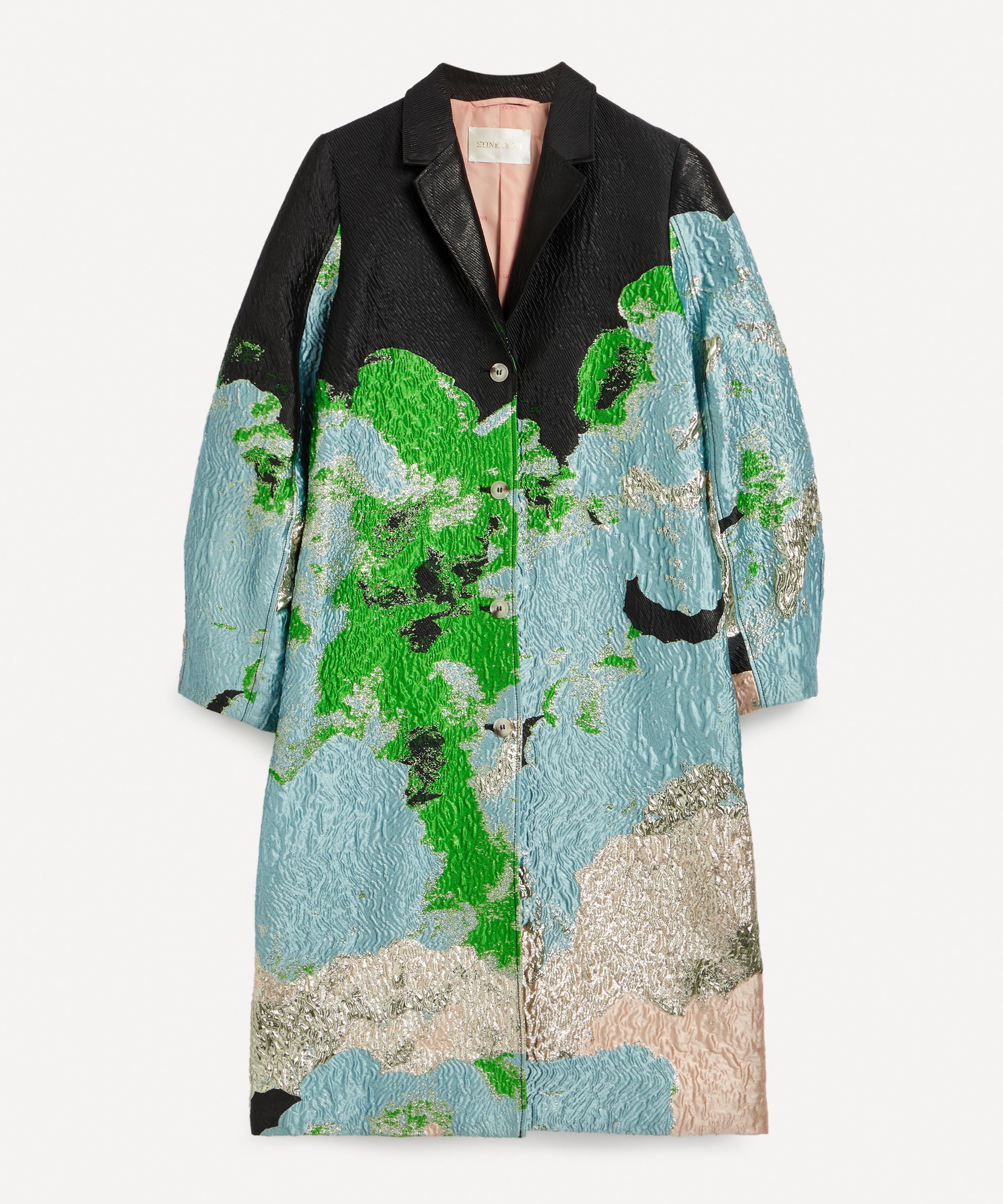 Stine Goya Cornelia Clouds Coat In Multi