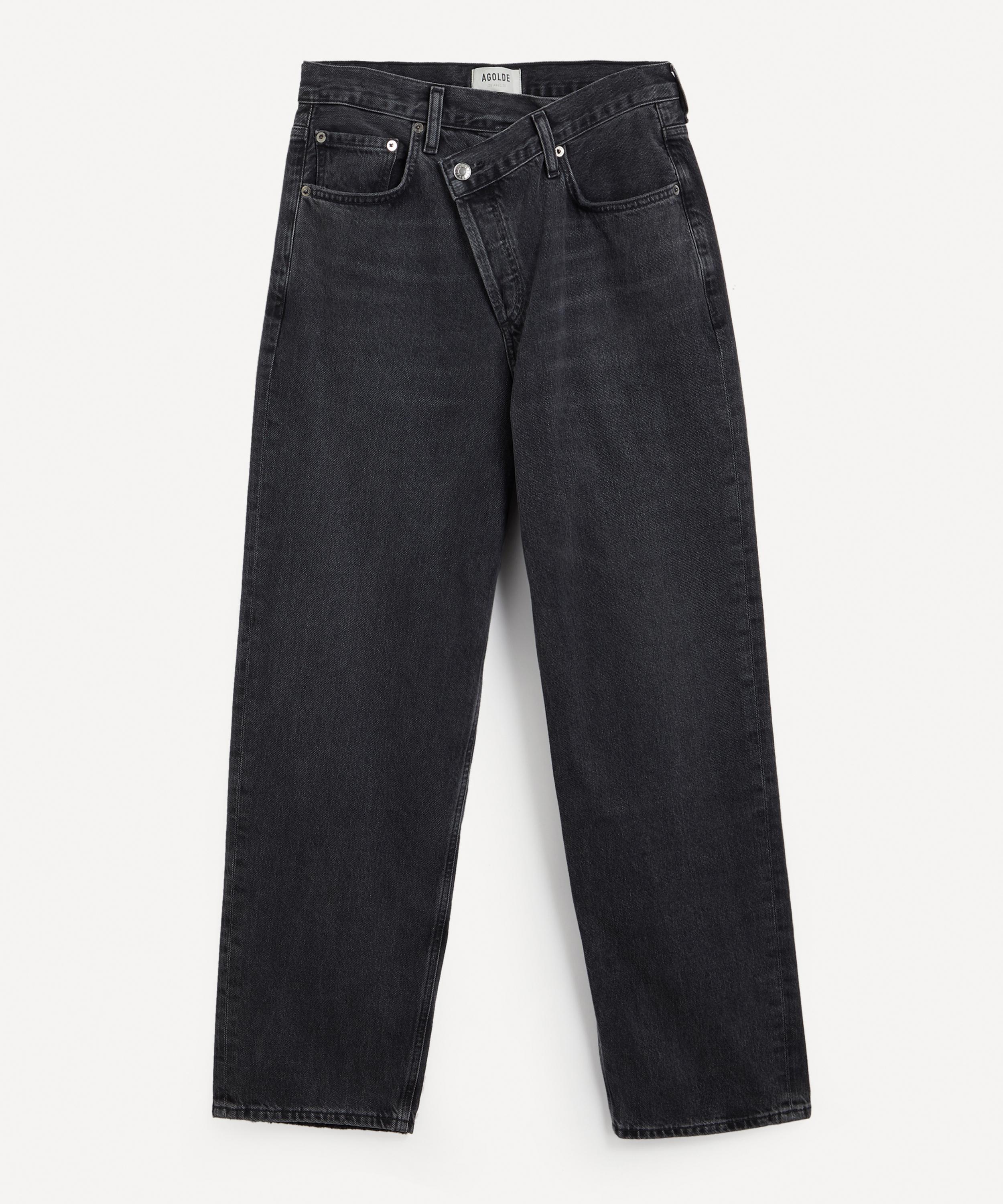 AGOLDE AGOLDE WOMEN'S CRISS-CROSS STRAIGHT-LEG JEANS 