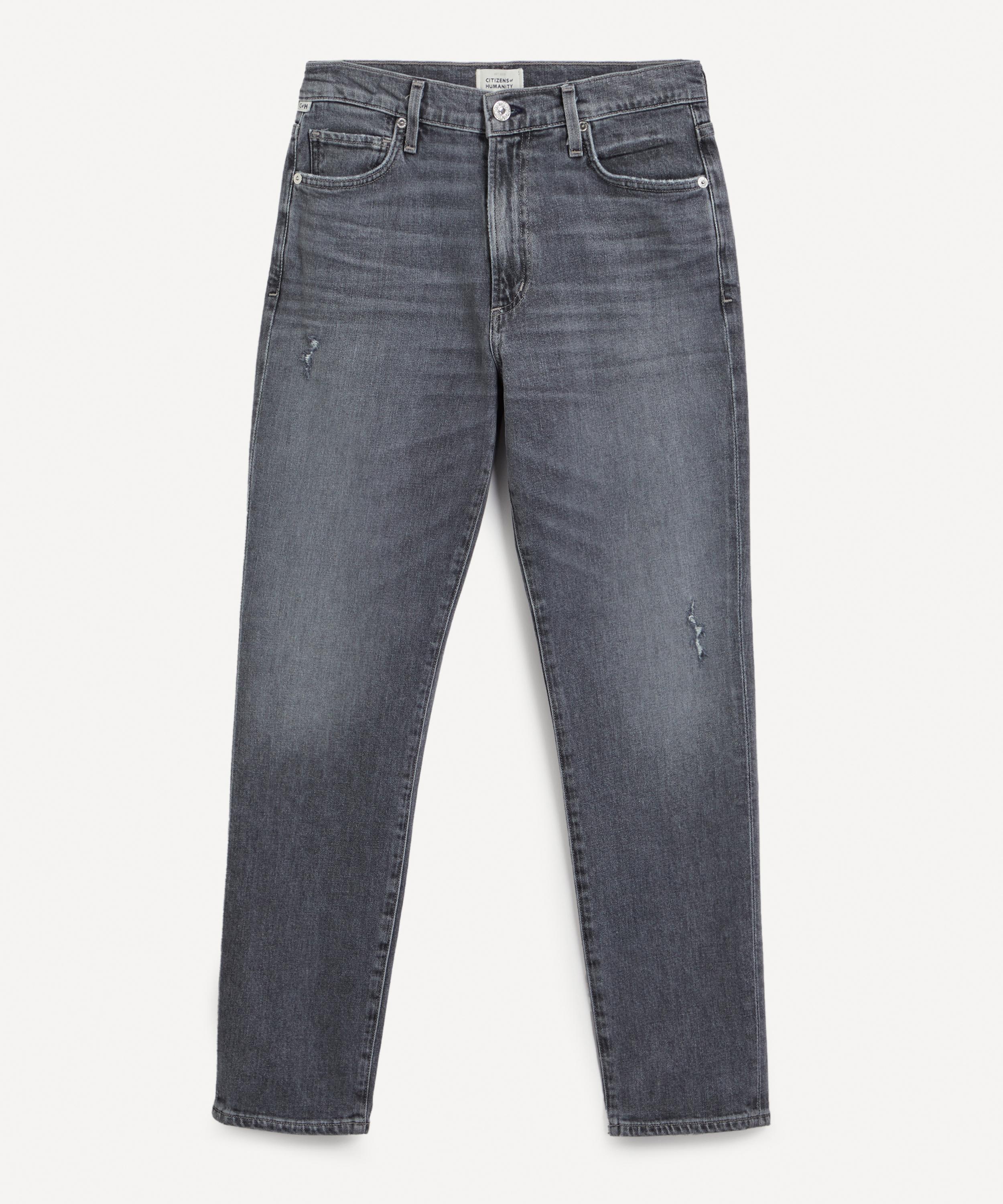 Citizens Of Humanity Olivia High-rise Slim Jeans In Graphite Washed Grey