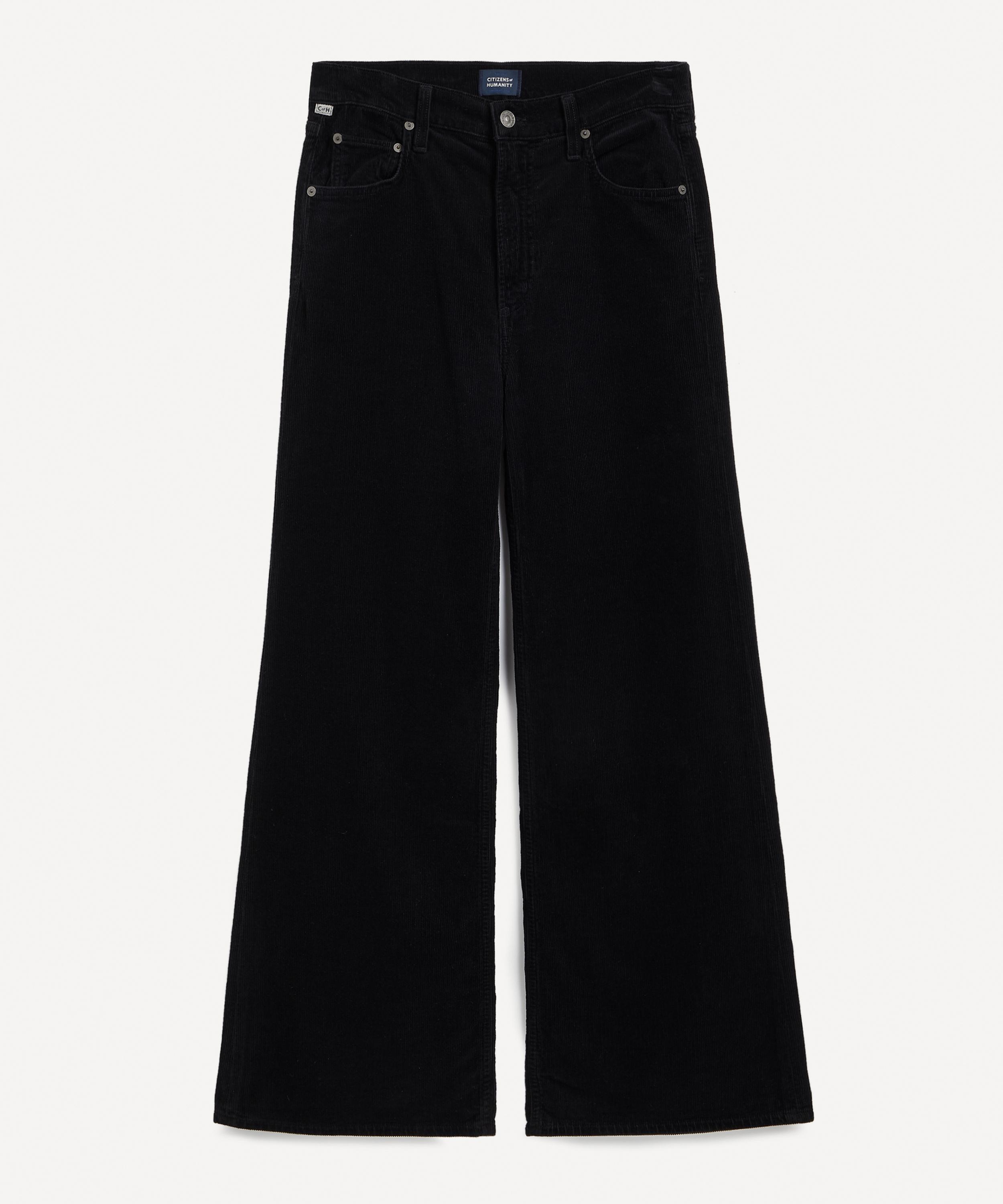 Citizens Of Humanity Paloma Corduroy Wide-leg Trousers In Black