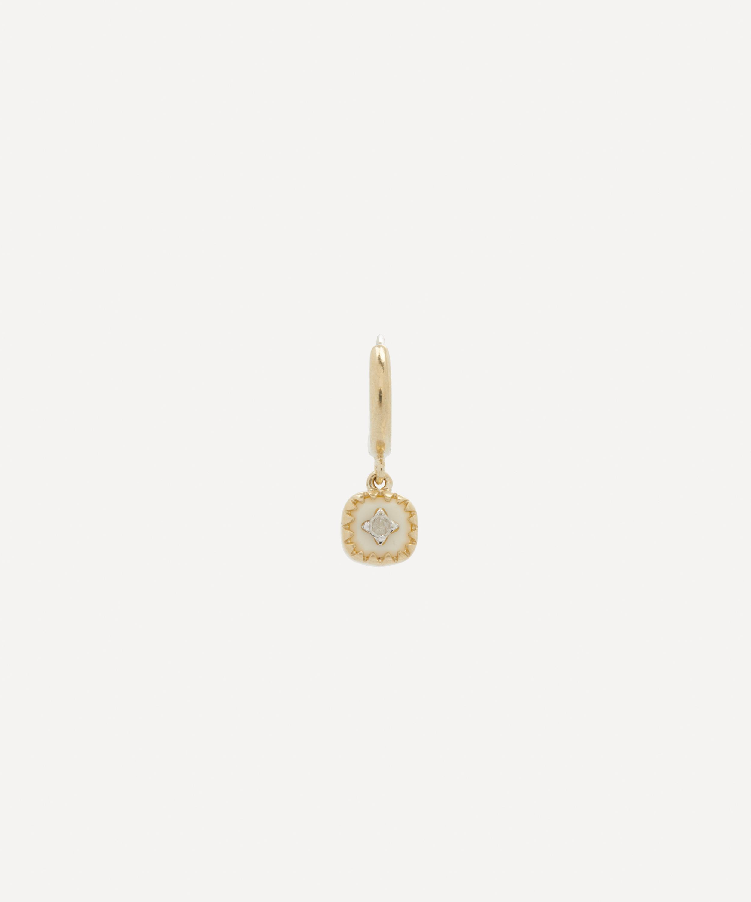 Pascale Monvoisin 9ct Gold Pierrot Hoop Earring In Gold
