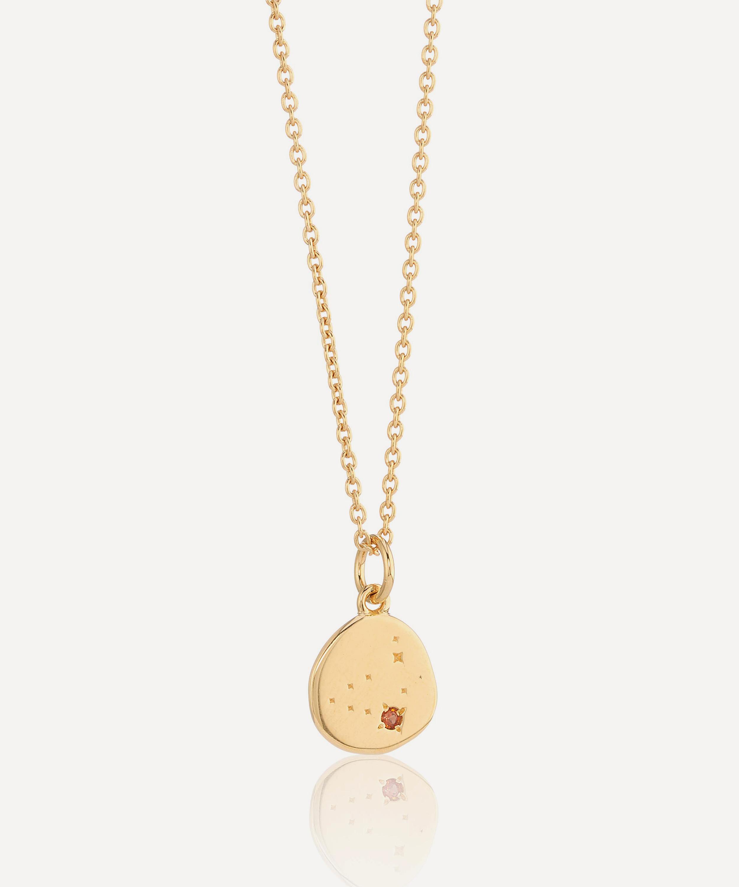 Auree 18ct Gold-plated Vermeil Silver Inari Capricorn Zodiac Pendant Necklace