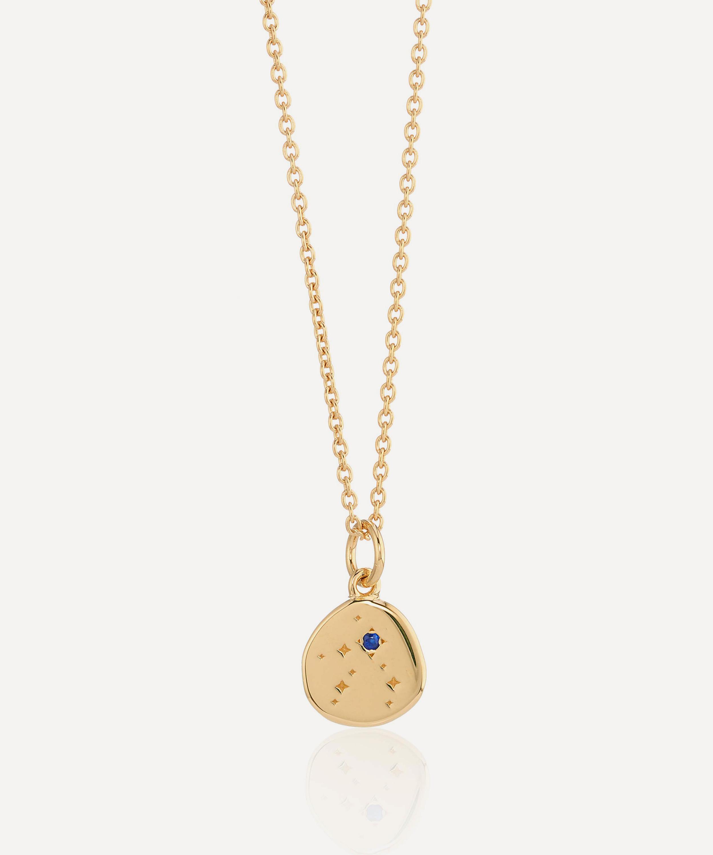 Auree 18ct Gold-plated Vermeil Silver Inari Virgo Zodiac Pendant Necklace