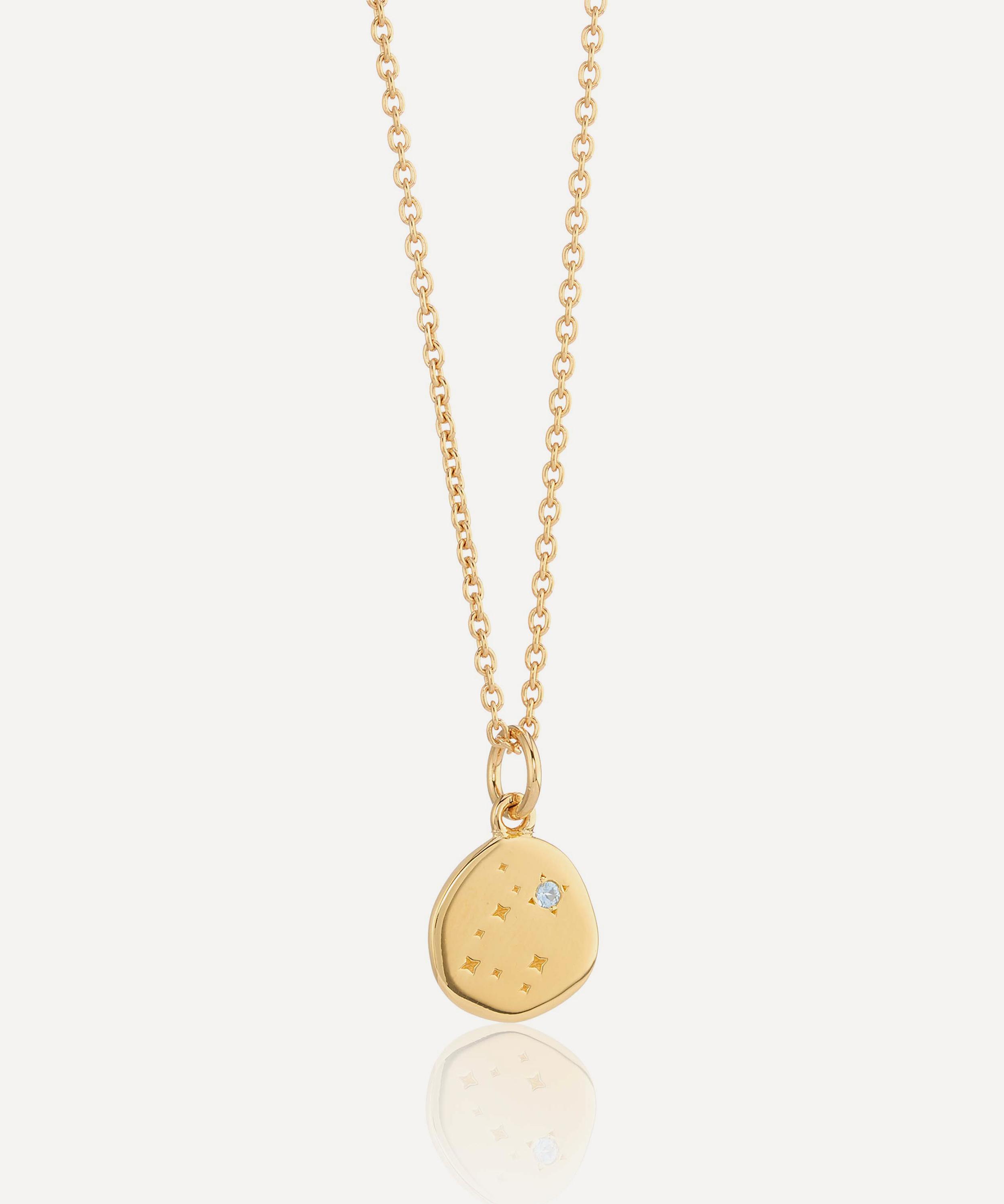 Auree 18ct Gold-plated Vermeil Silver Inari Sagittarius Zodiac Pendant Necklace