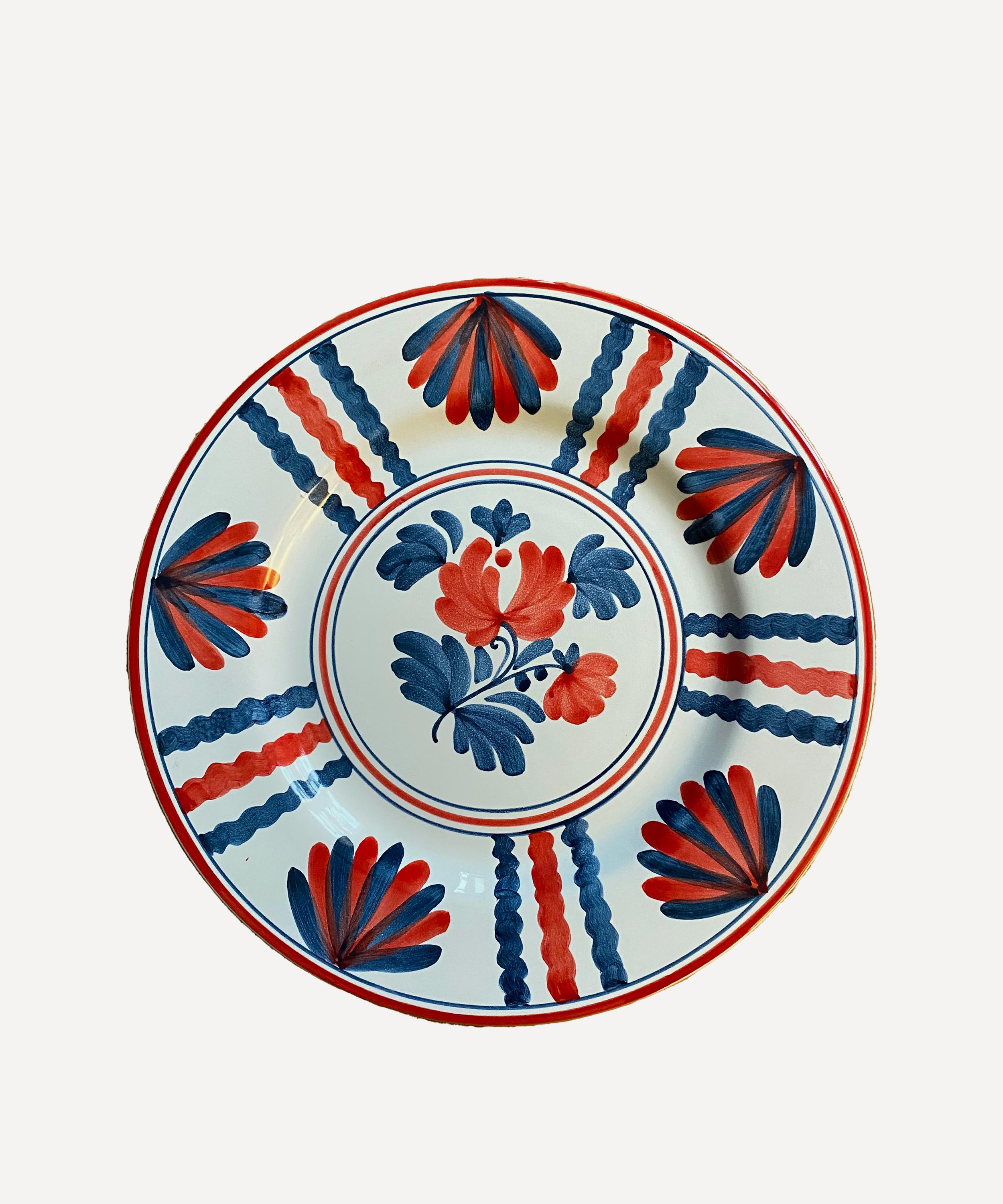 Cabana Blossom Dinner Plate Red In Multicoloured