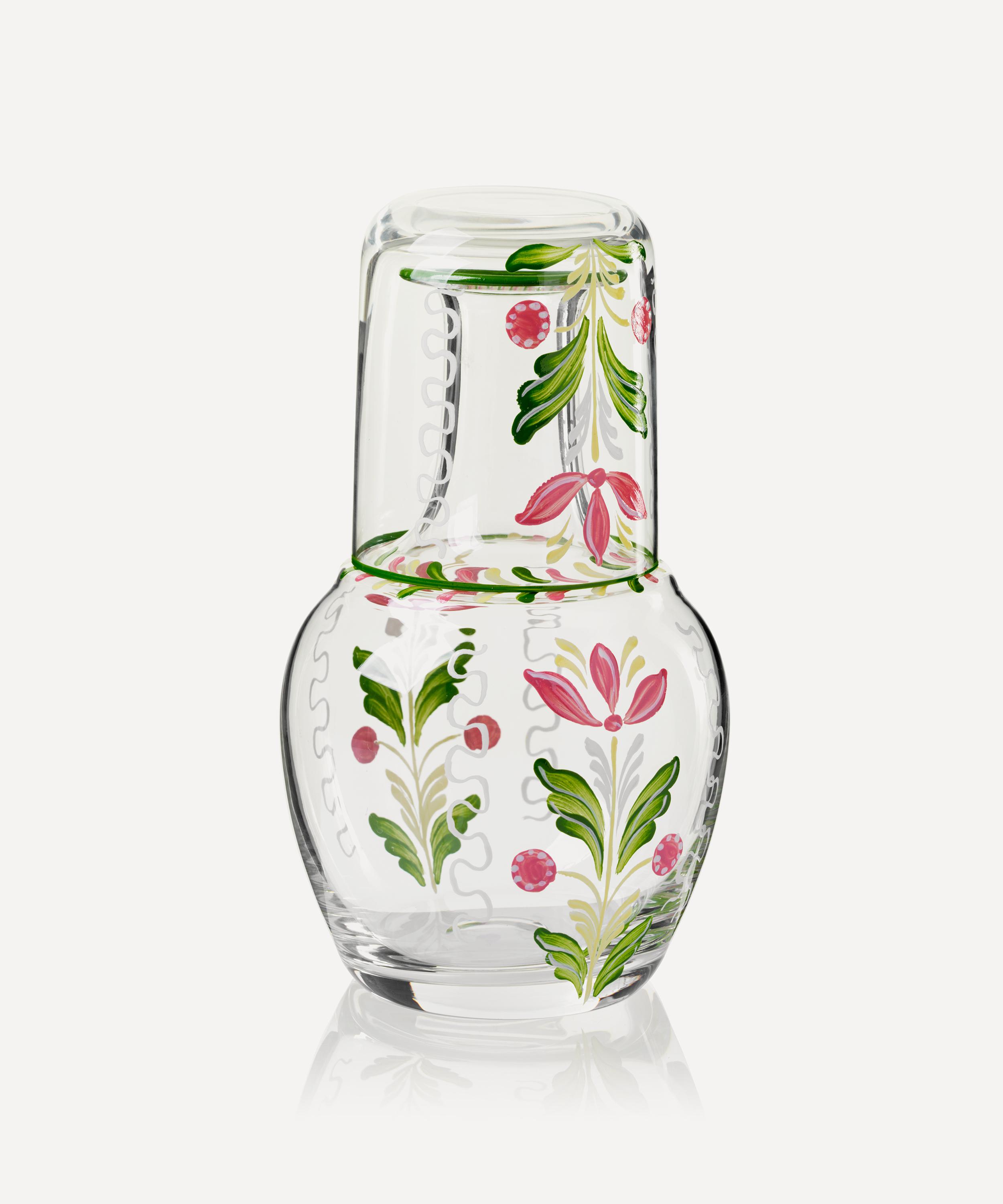 Cabana Murano Tulip Hand-painted Bedside Set