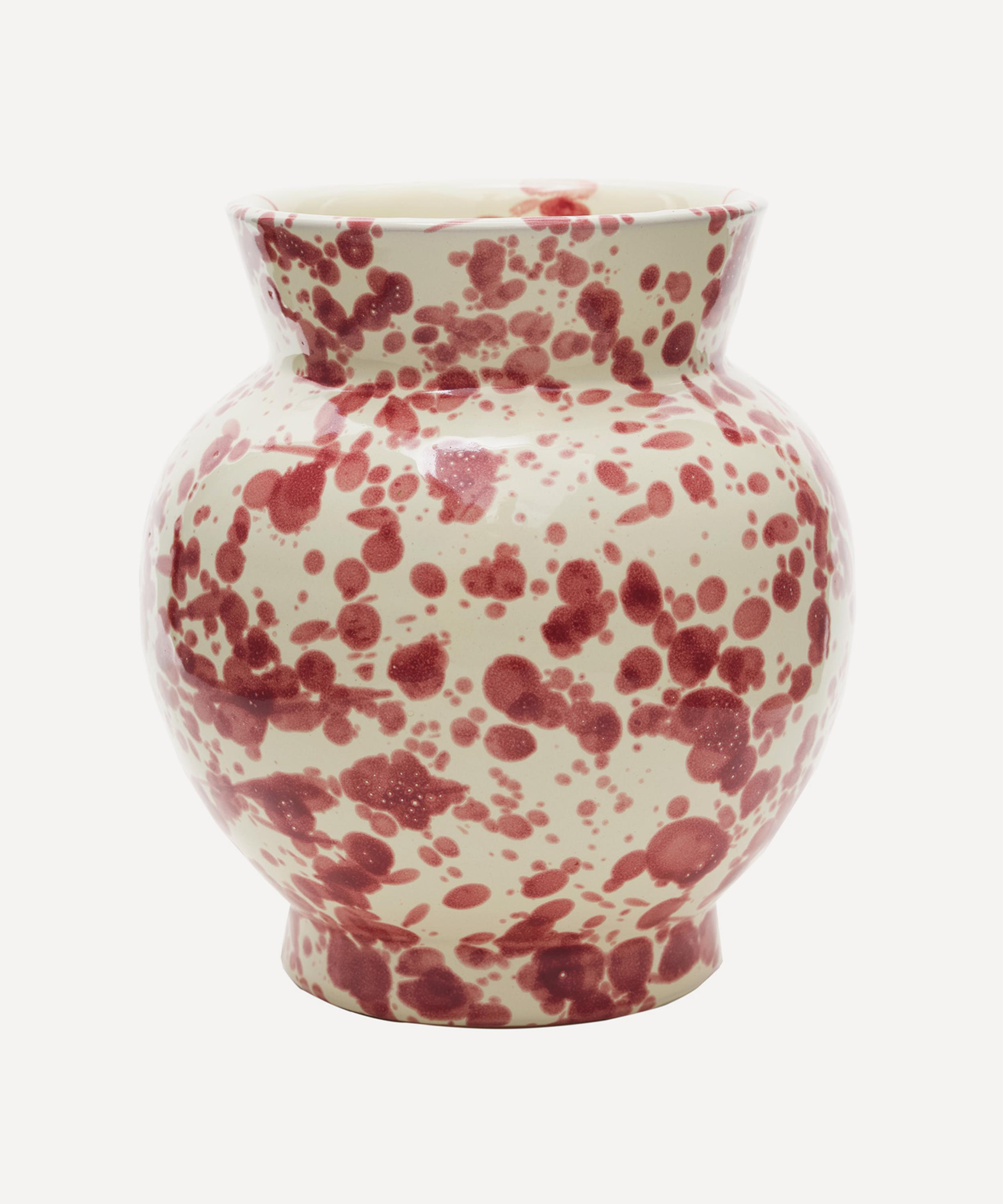 Cabana Burgundy Speckled Vase