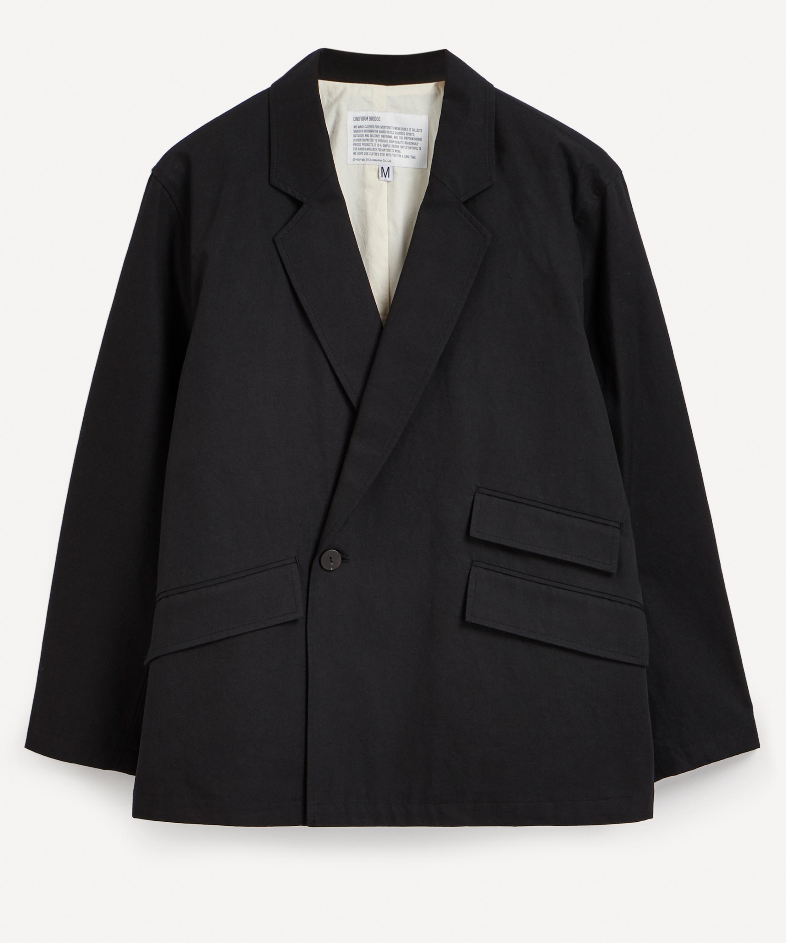 Uniform Bridge Mens Double Blazer In Black