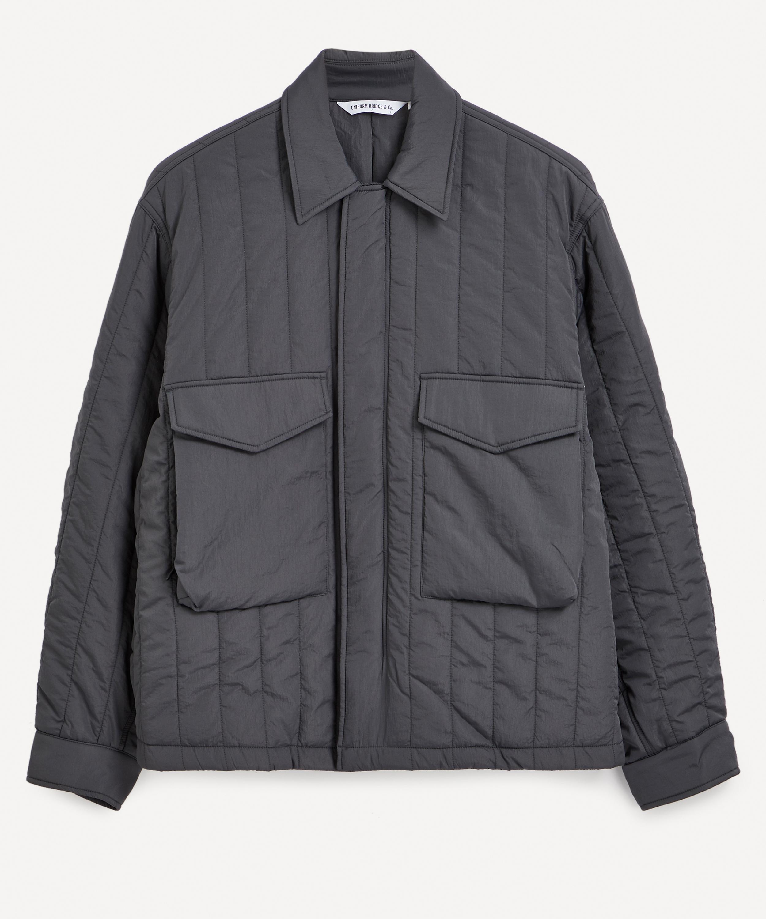 Uniform Bridge Mens Quilting M51 Short Jacket In Grey