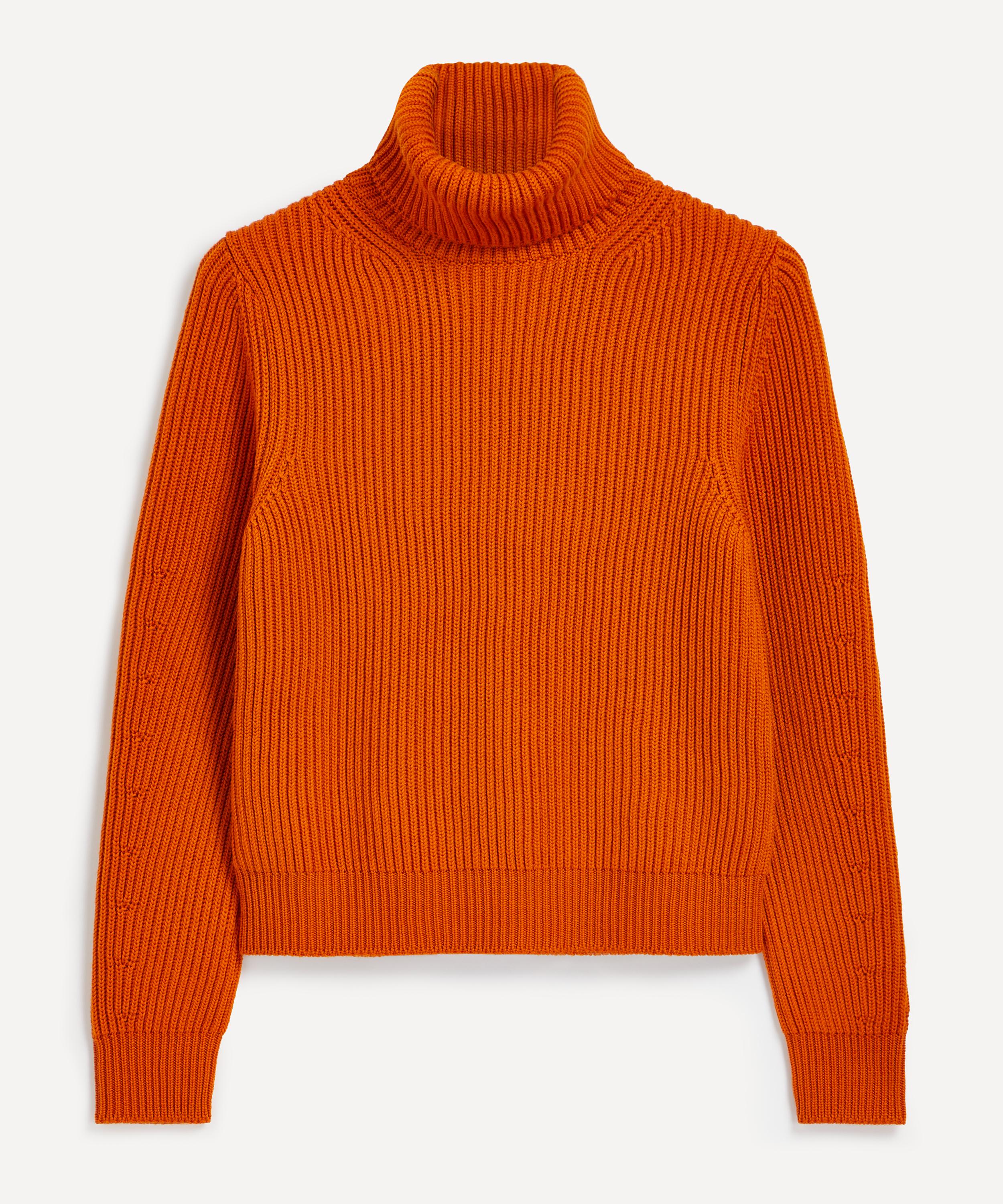Fortela Leona Turtleneck Jumper In Orange