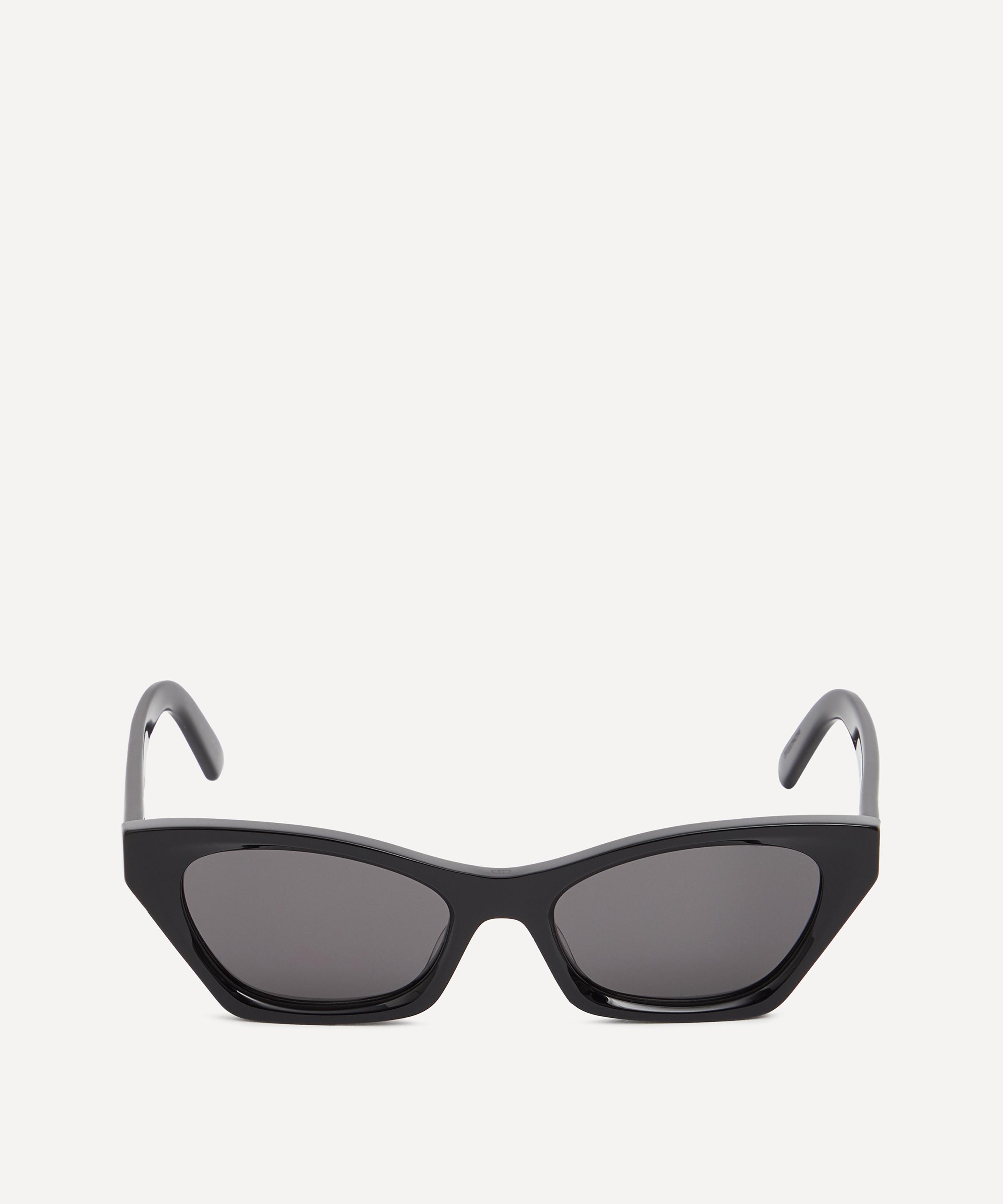 Dior Beveled Acetate Butterfly Sunglasses In Black