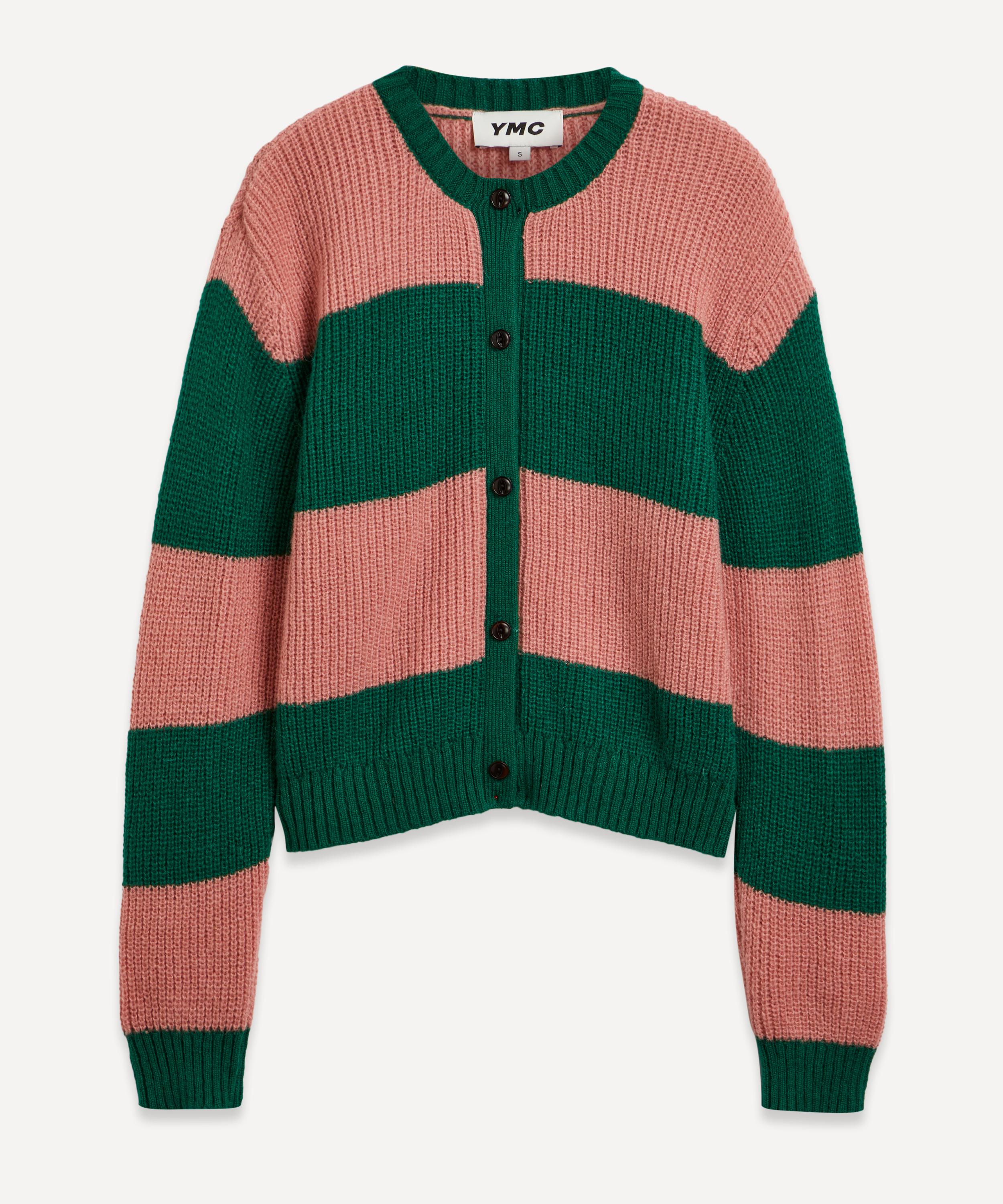 Ymc You Must Create Women's Atomic Cardigan In Green / Pink