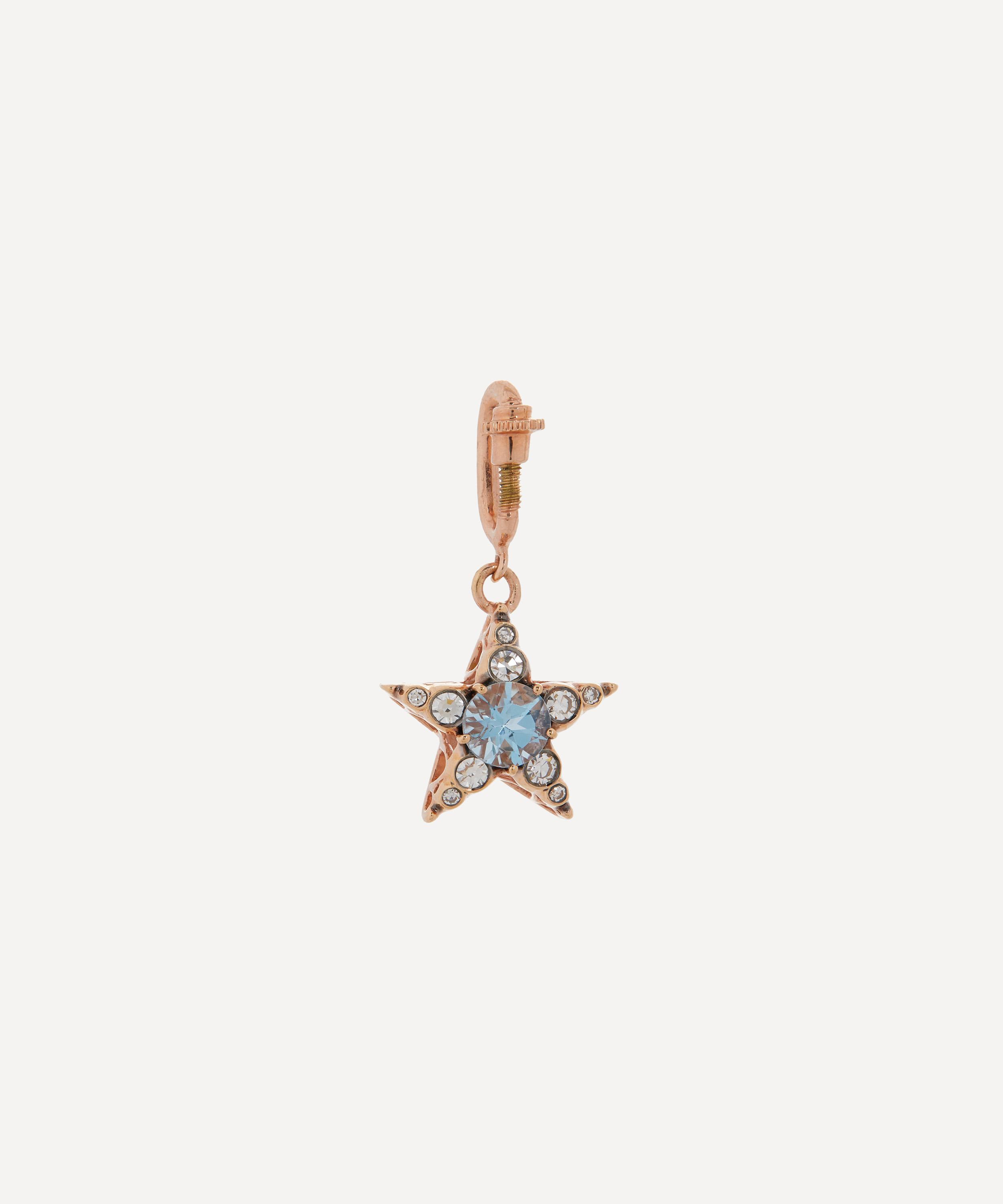 Shop Selim Mouzannar 18ct Rose Gold Istanbul Aquamarine And Diamond Star Charm