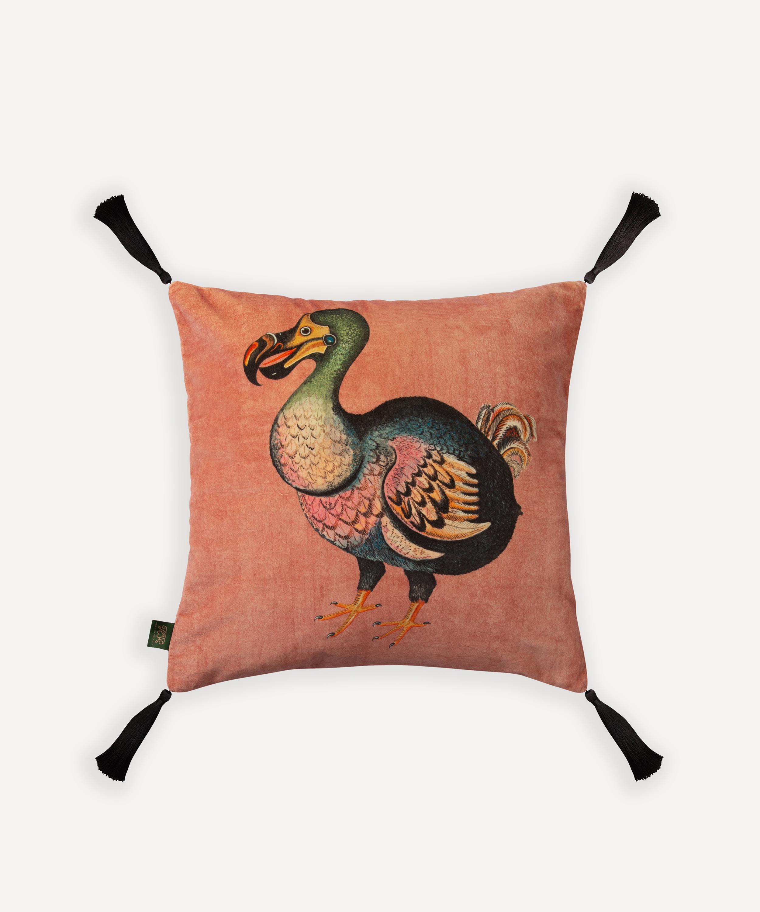 House Of Hackney Dodo Tourmaline Medium Velvet Tassel Cushion
