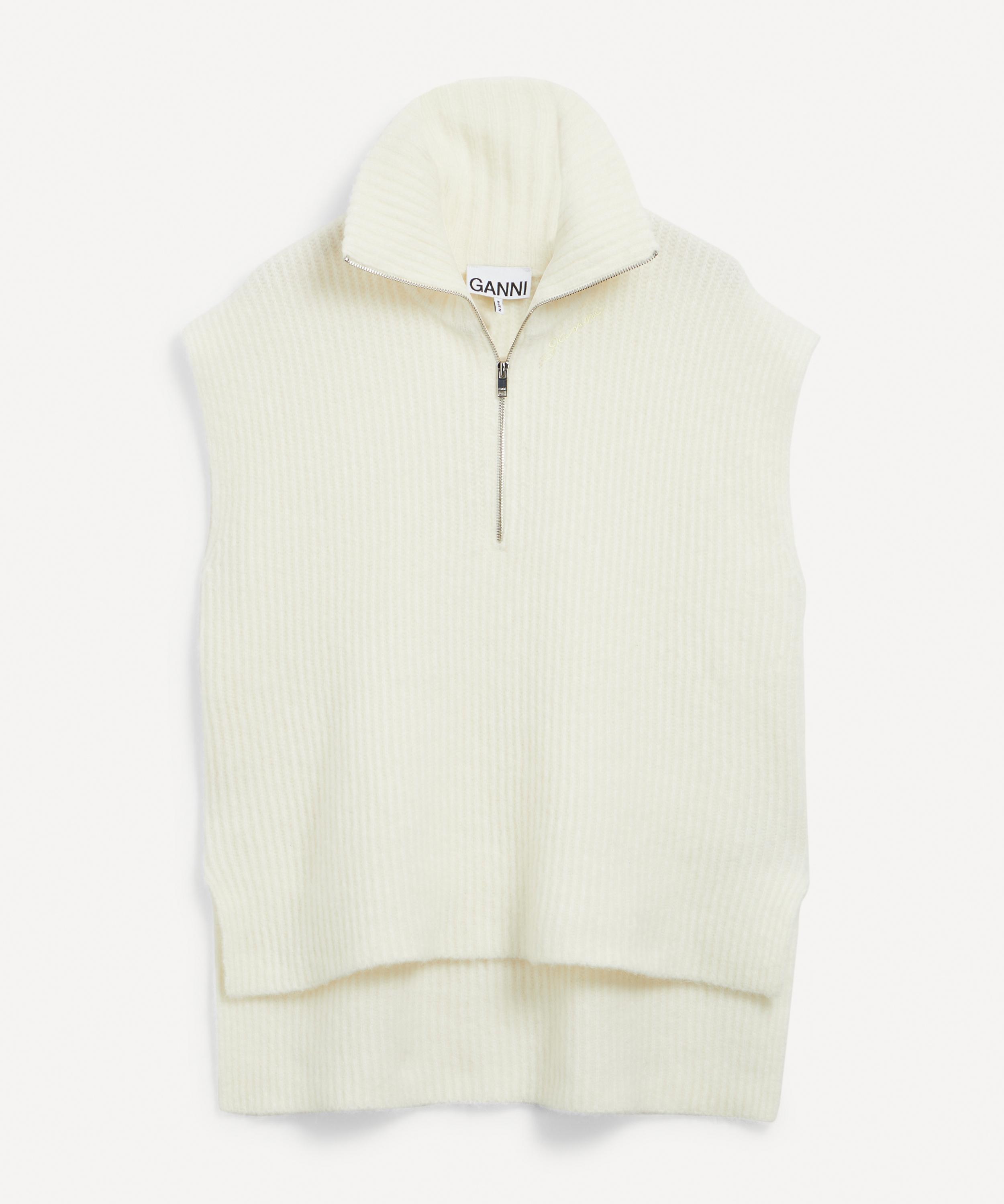 Ganni Women's Oversized Zipper Waistcoat