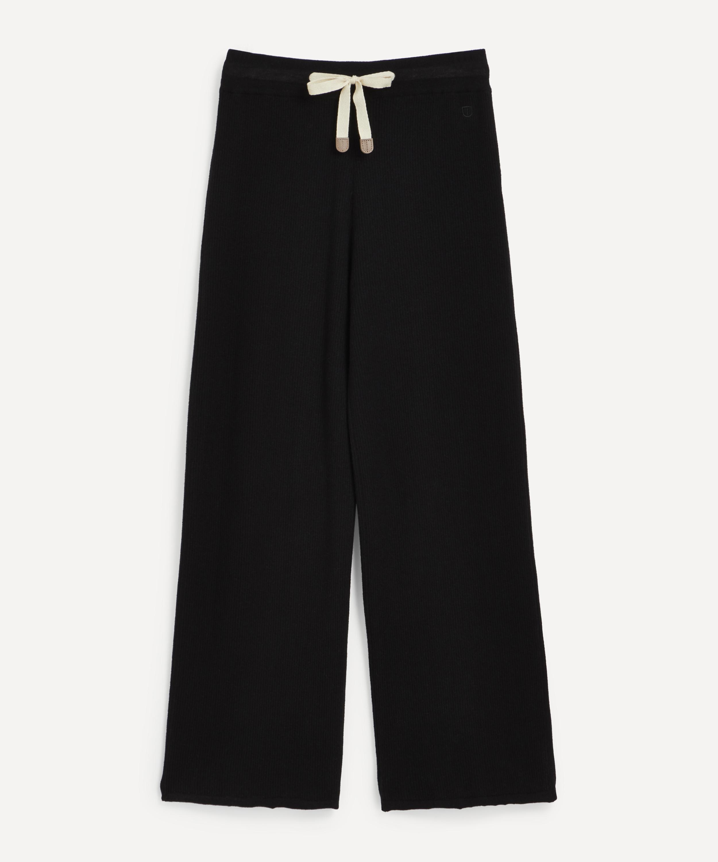 The Uniform Women's Silk And Cashmere-blend Cropped Trousers In Black