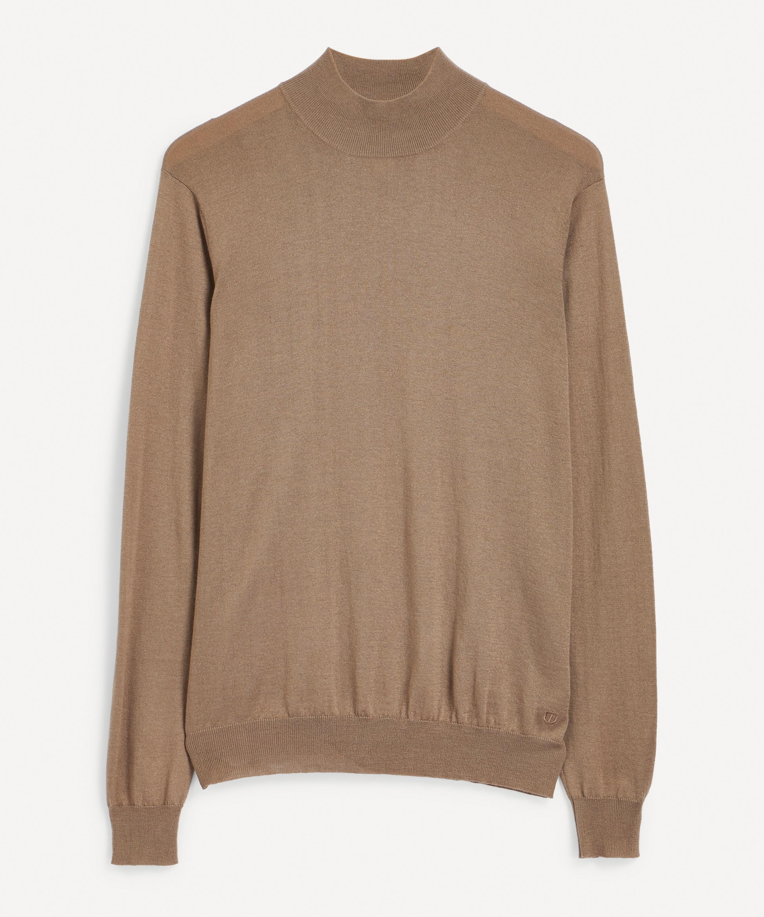 The Uniform Silk And Cashmere-blend Turtleneck Jumper In Camel