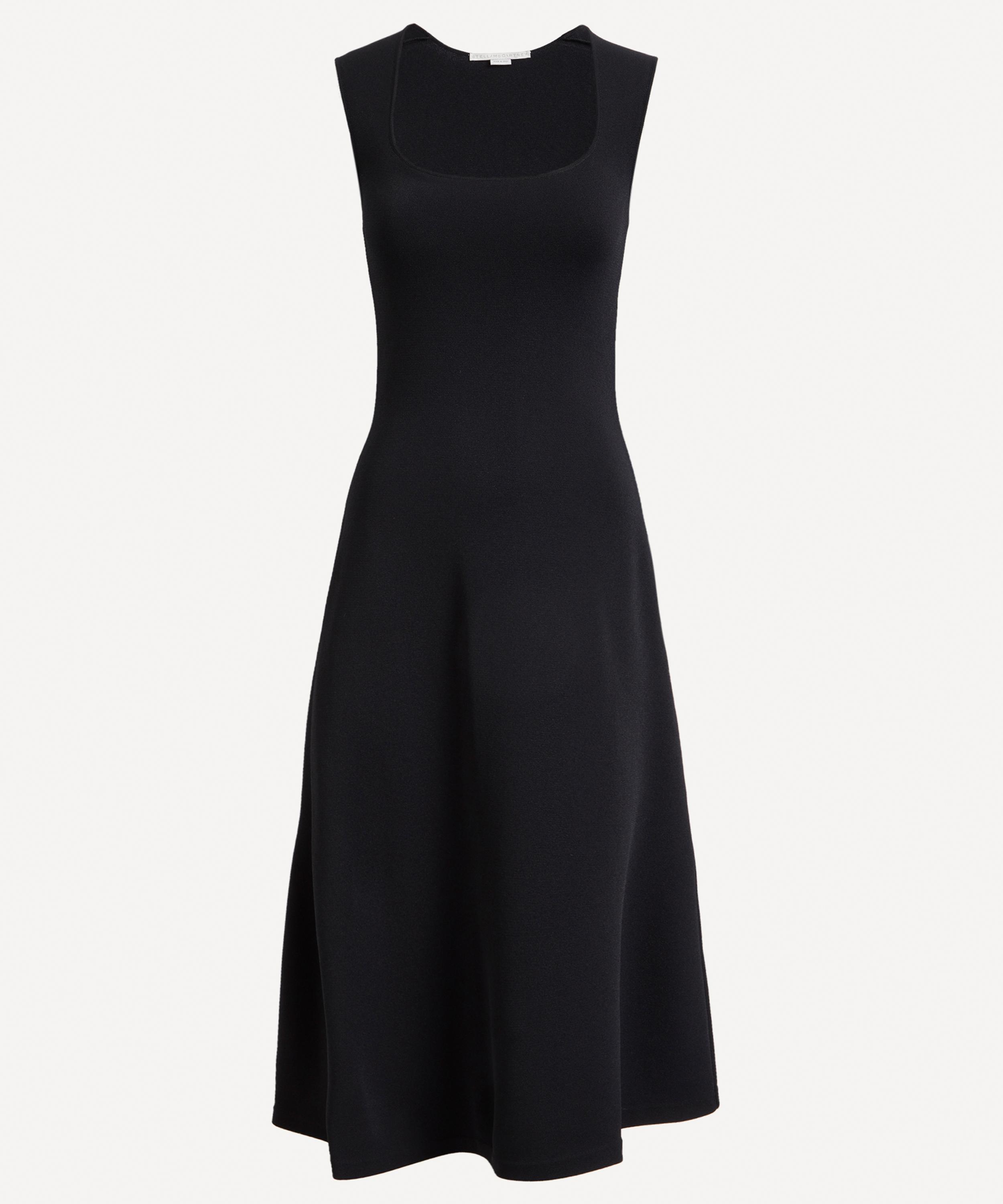 Stella Mccartney Compact Knit Dress In Black