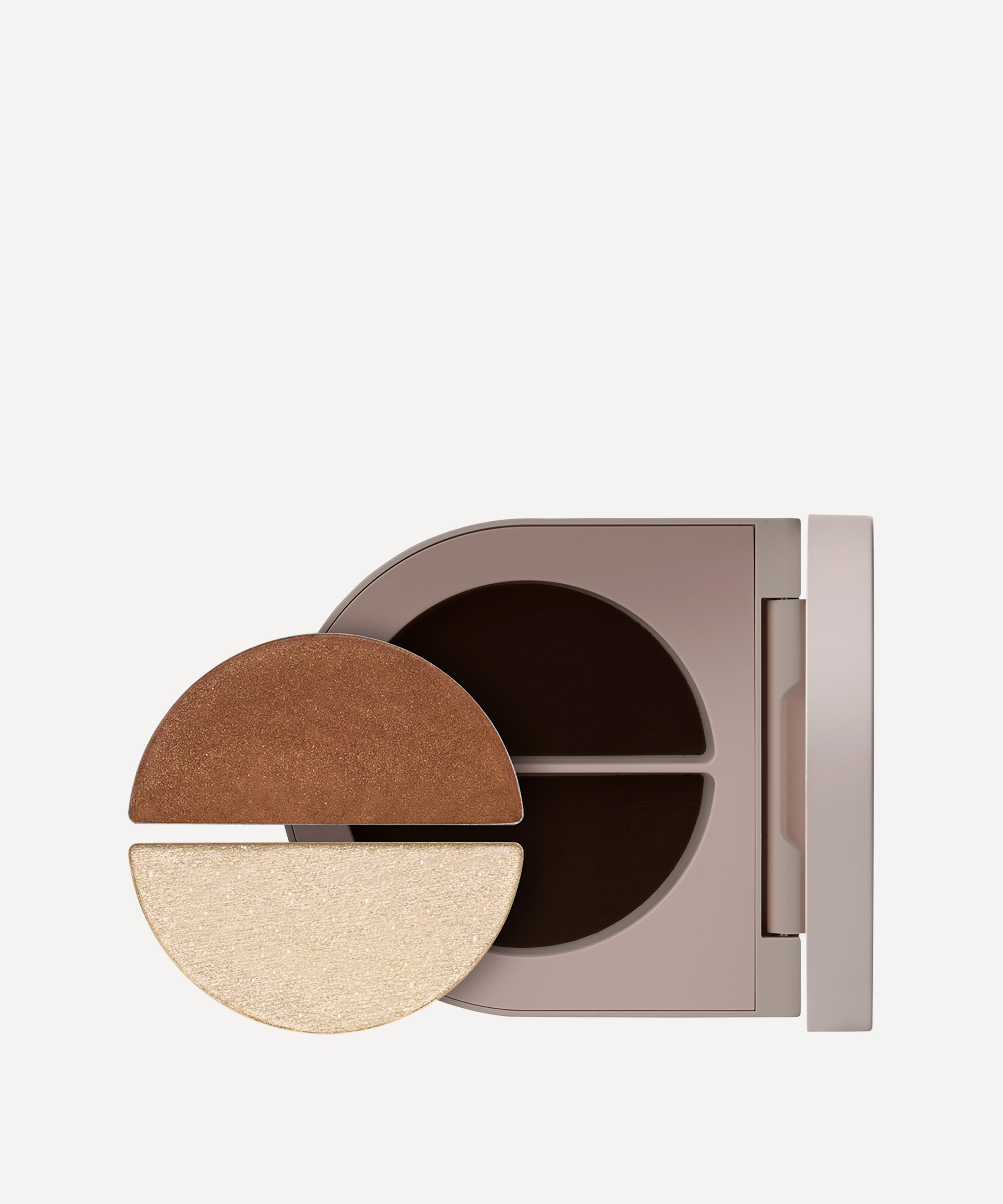 Rose Inc Satin & Shimmer Duet Eyeshadow In Cocoa & White Gold