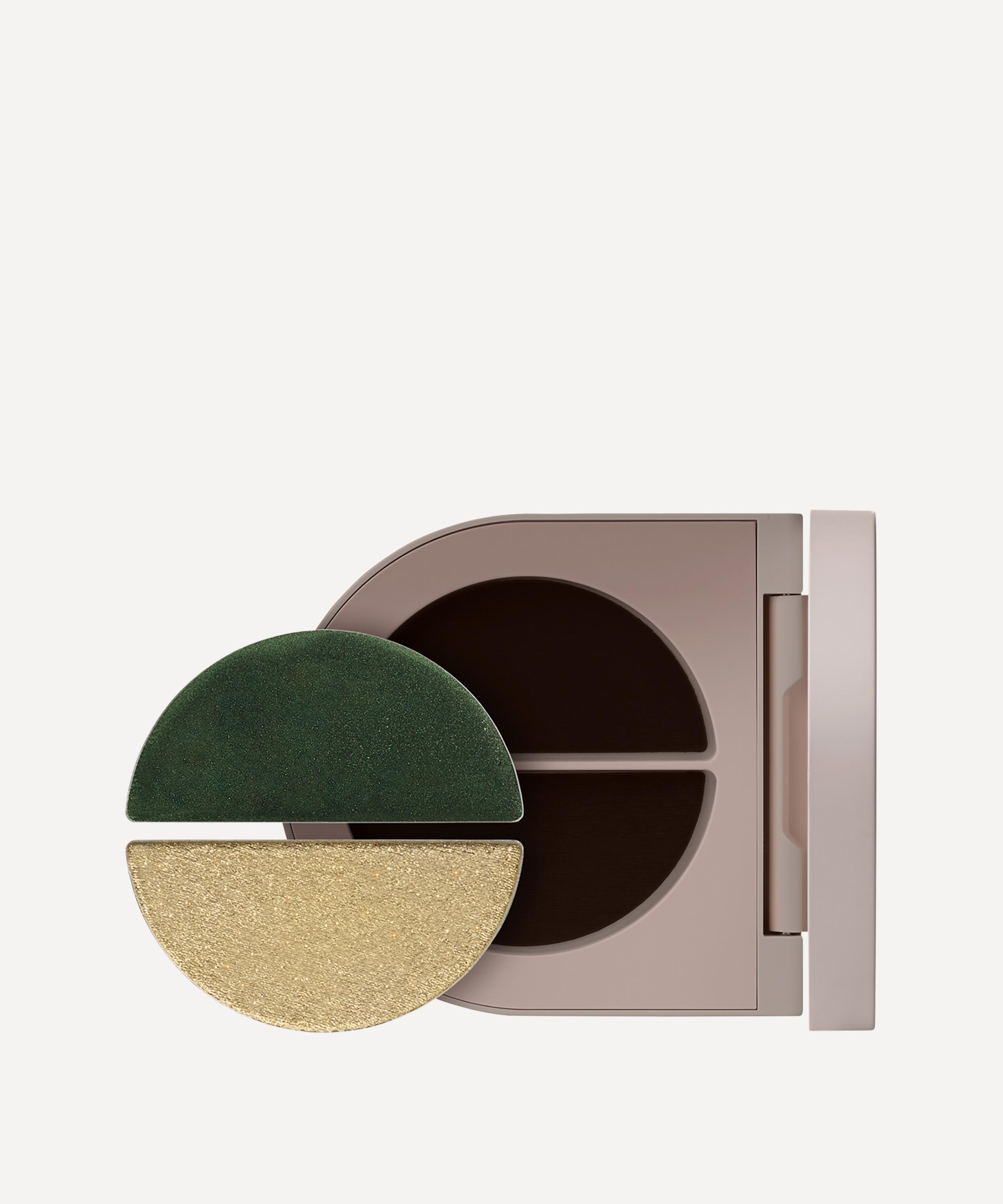 Rose Inc Satin & Shimmer Duet Eyeshadow In Olive & Khaki