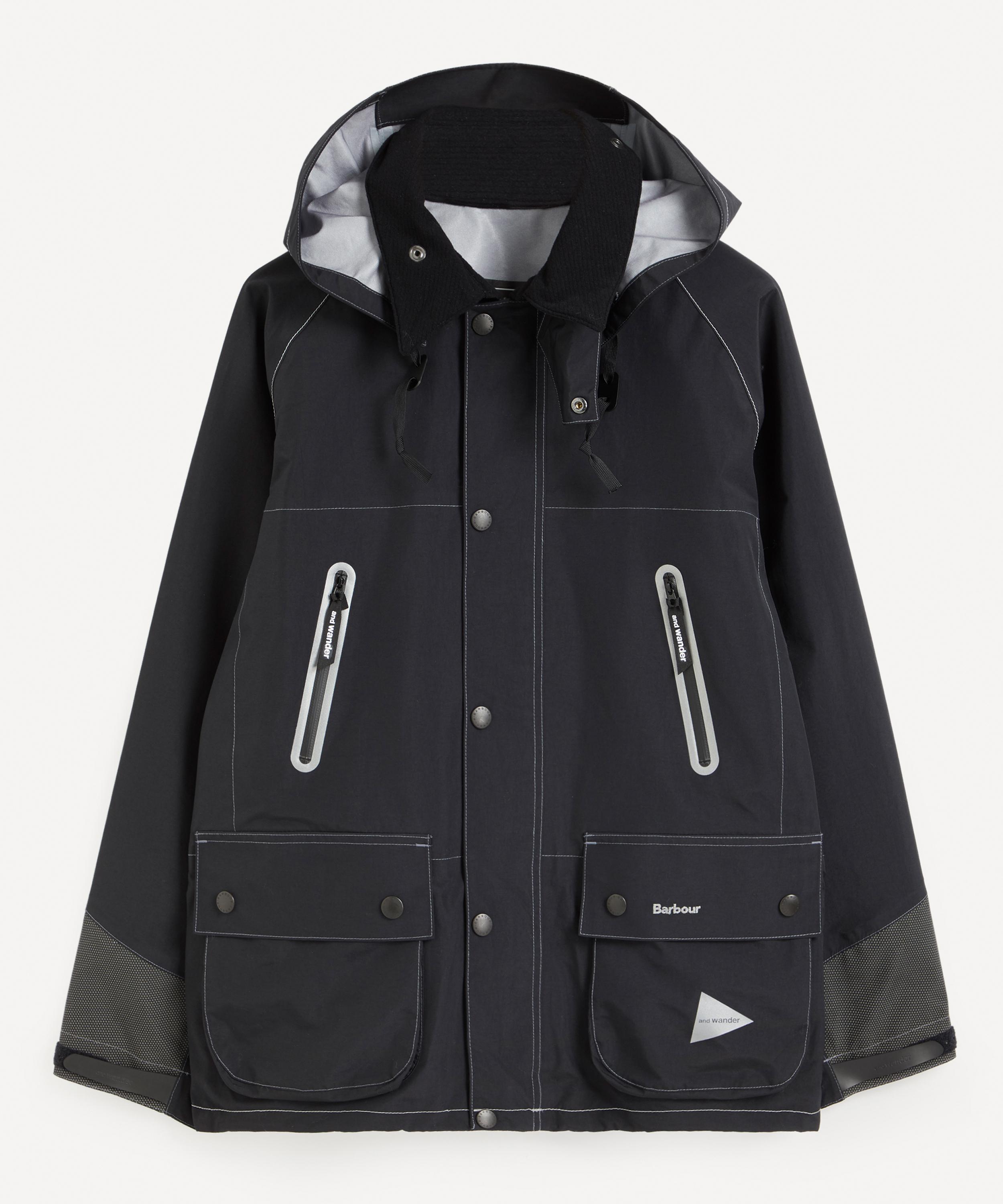 Barbour X And Wander 3l Waterproof Jacket In Black
