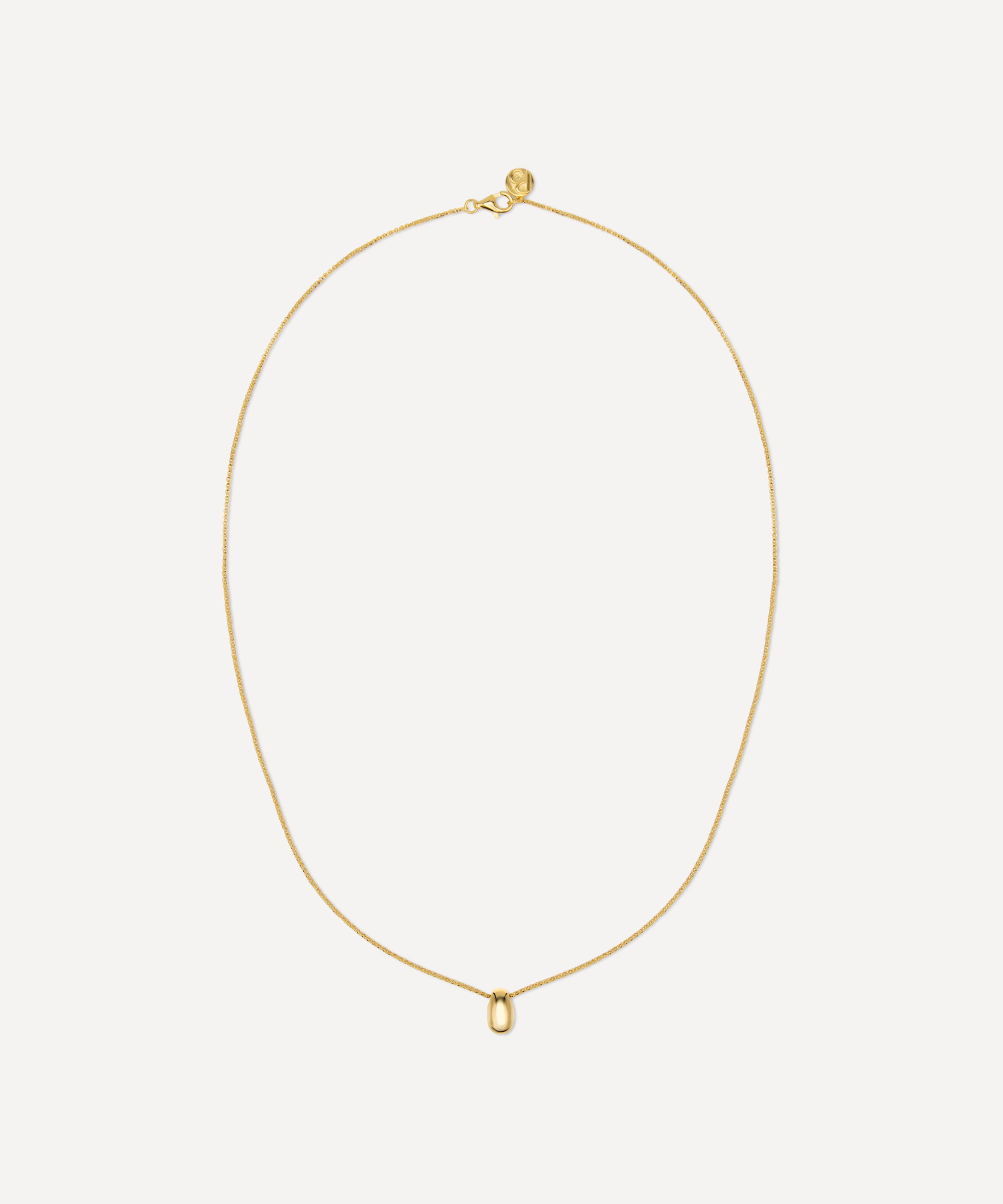 By Pariah 14ct Gold-plated Vermeil Silver Mini Curve Pendant Necklace