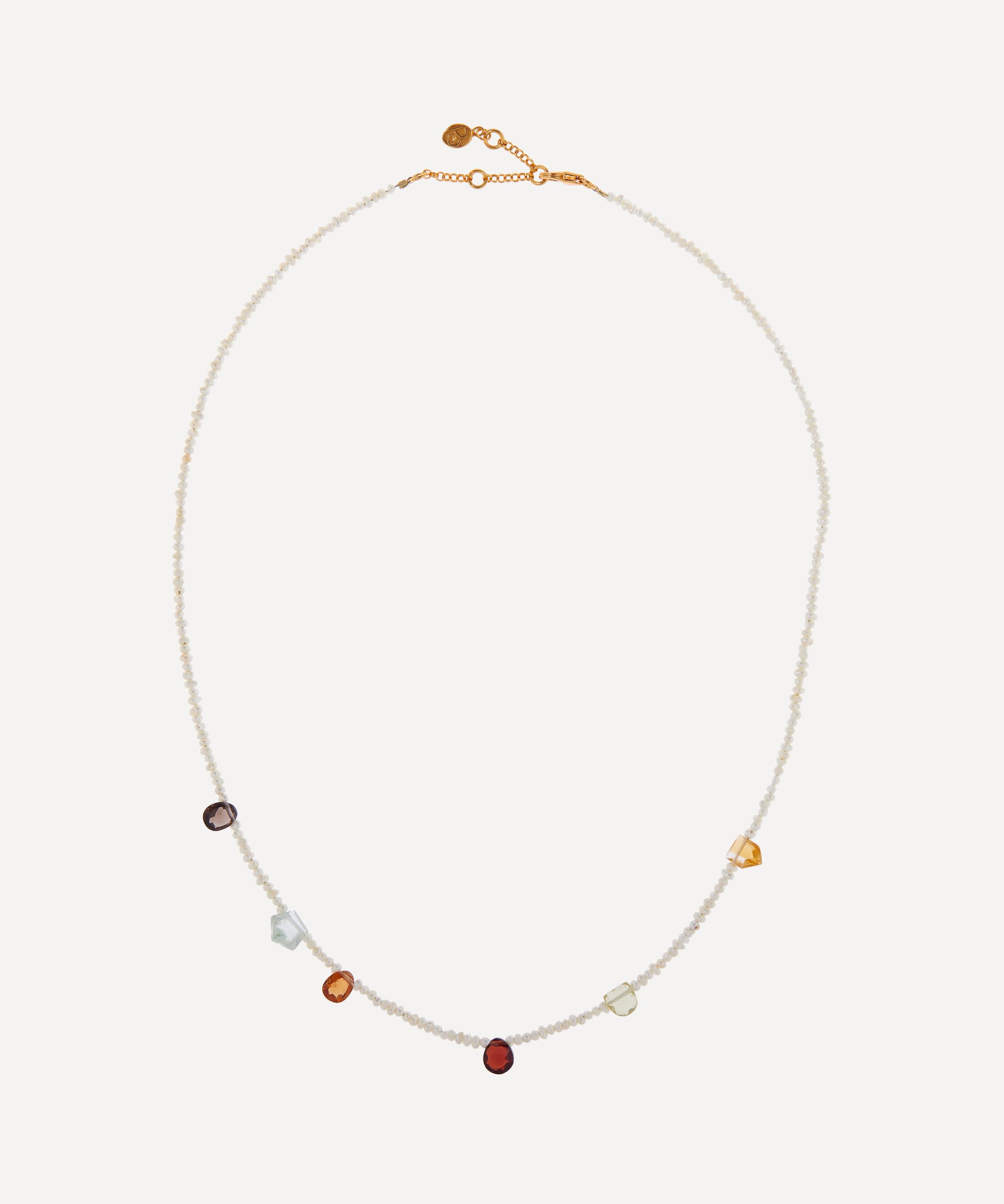 By Pariah 14ct Gold-plated Vermeil Silver Pearl Linings Beaded Necklace In Multi