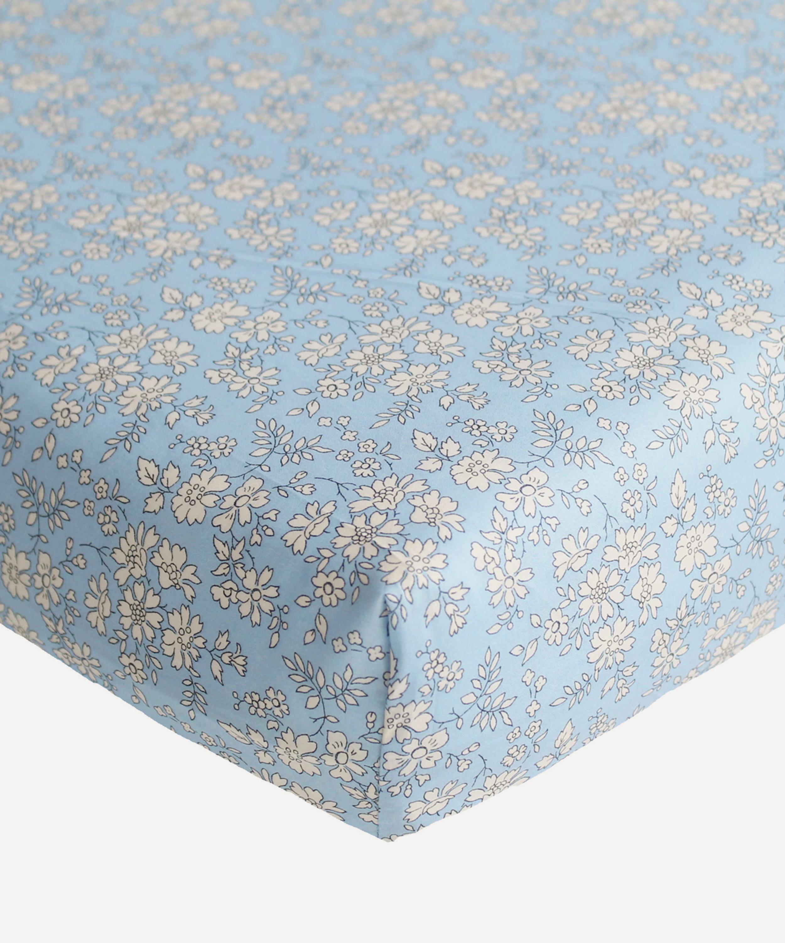 COCO & WOLF COCO & WOLF CAPEL BLUE SUPER KING FITTED SHEET 
