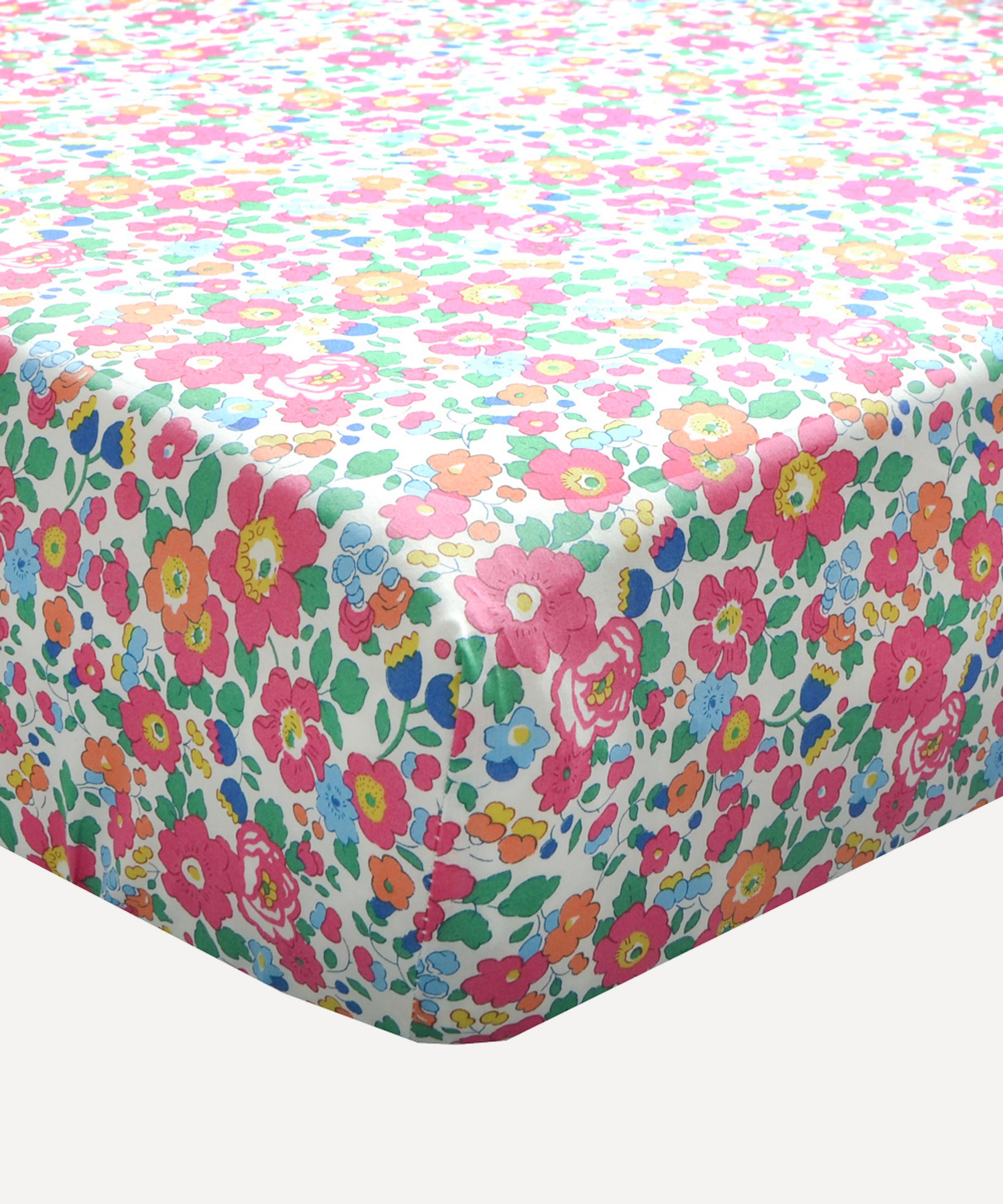 COCO & WOLF COCO & WOLF BETSY DEEP PINK SINGLE FITTED SHEET 