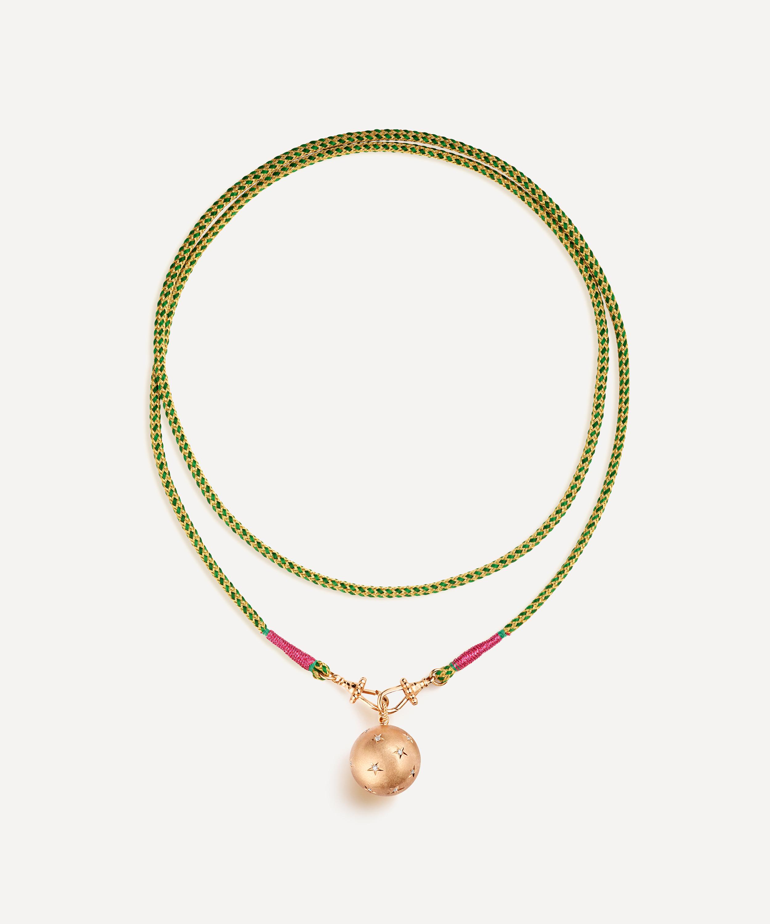 MARIE LICHTENBERG MARIE LICHTENBERG 18CT ROSE GOLD HEARTBEAT ORB PENDANT NECKLACE 