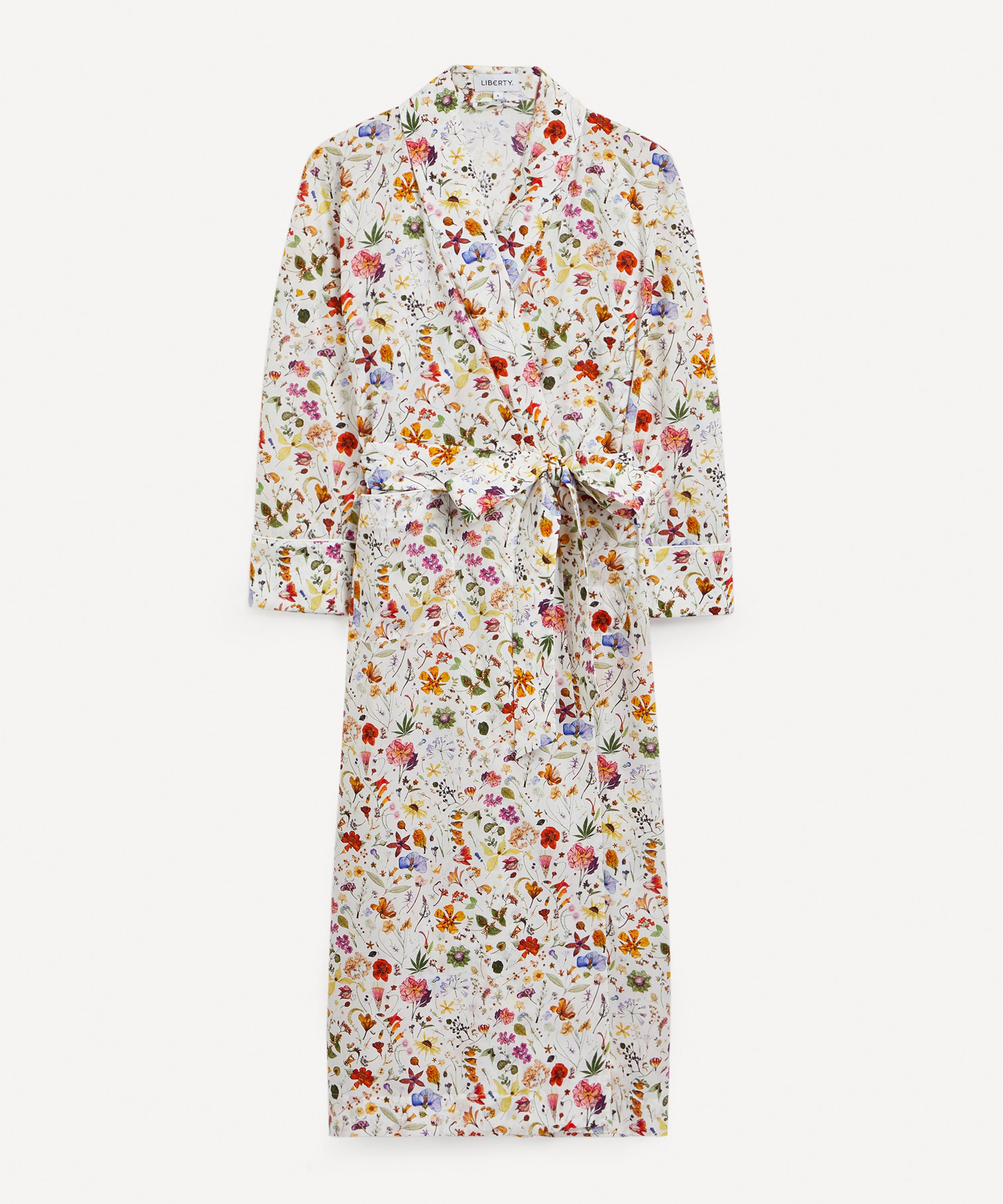 Liberty Women's Floral Eve Tana Lawn Cotton Unlined Long Robe Multicoloured XS