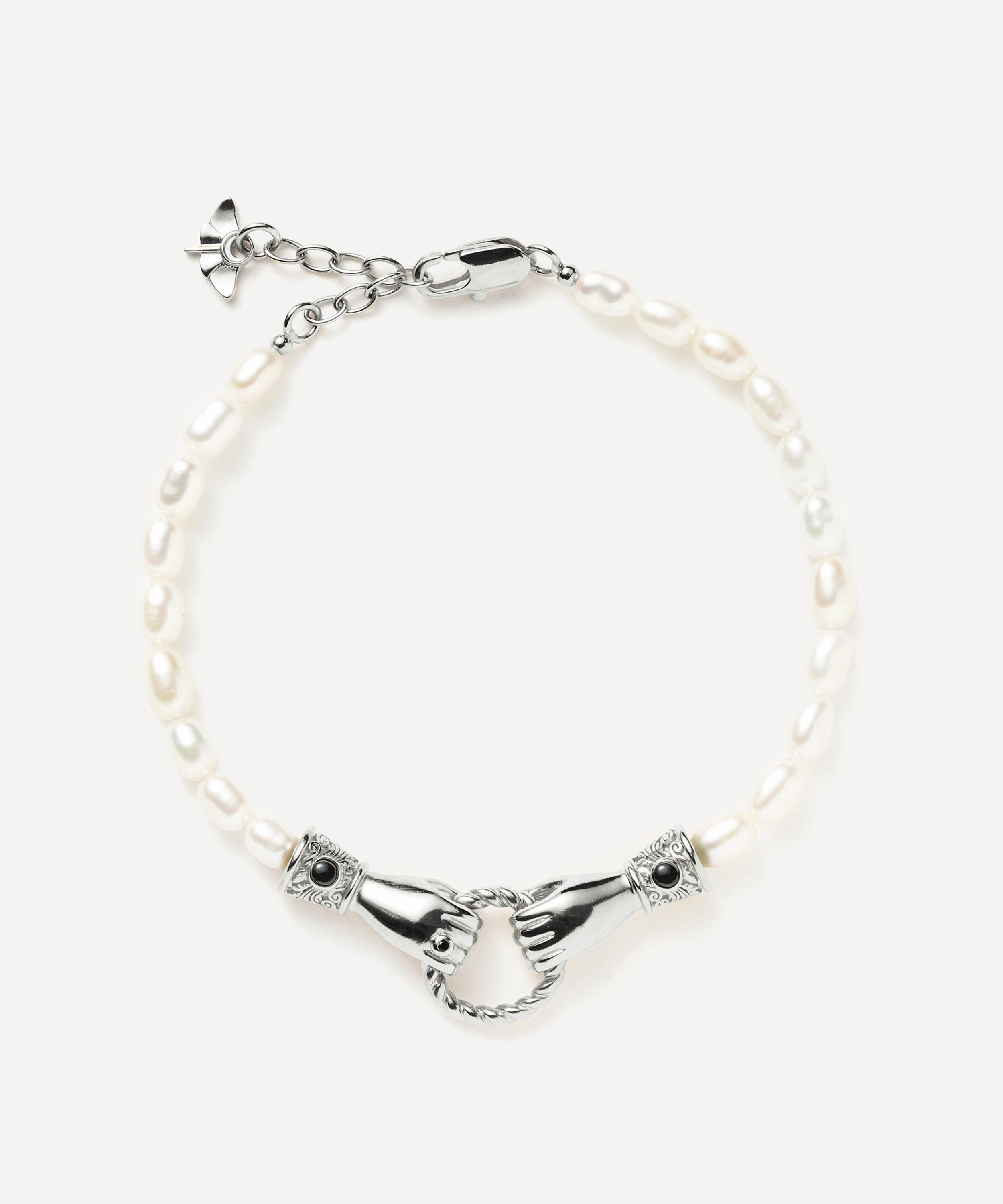 Missoma Silver-plated Harris Reed In Good Hands Bracelet