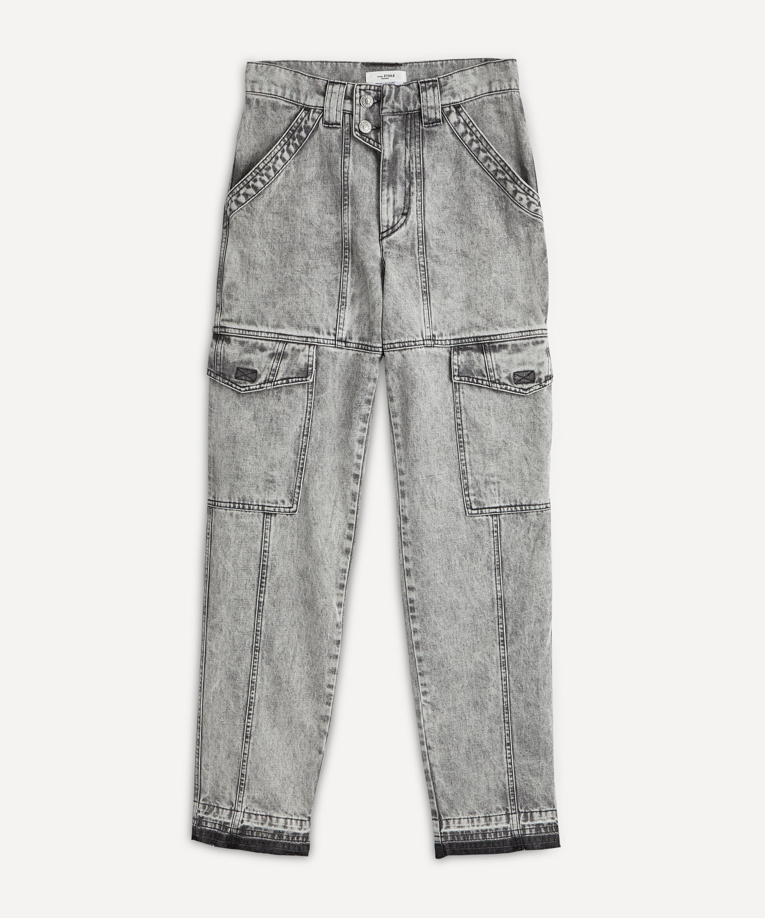 Isabel Marant Étoile Women's Vayoneo Jeans In Light Grey