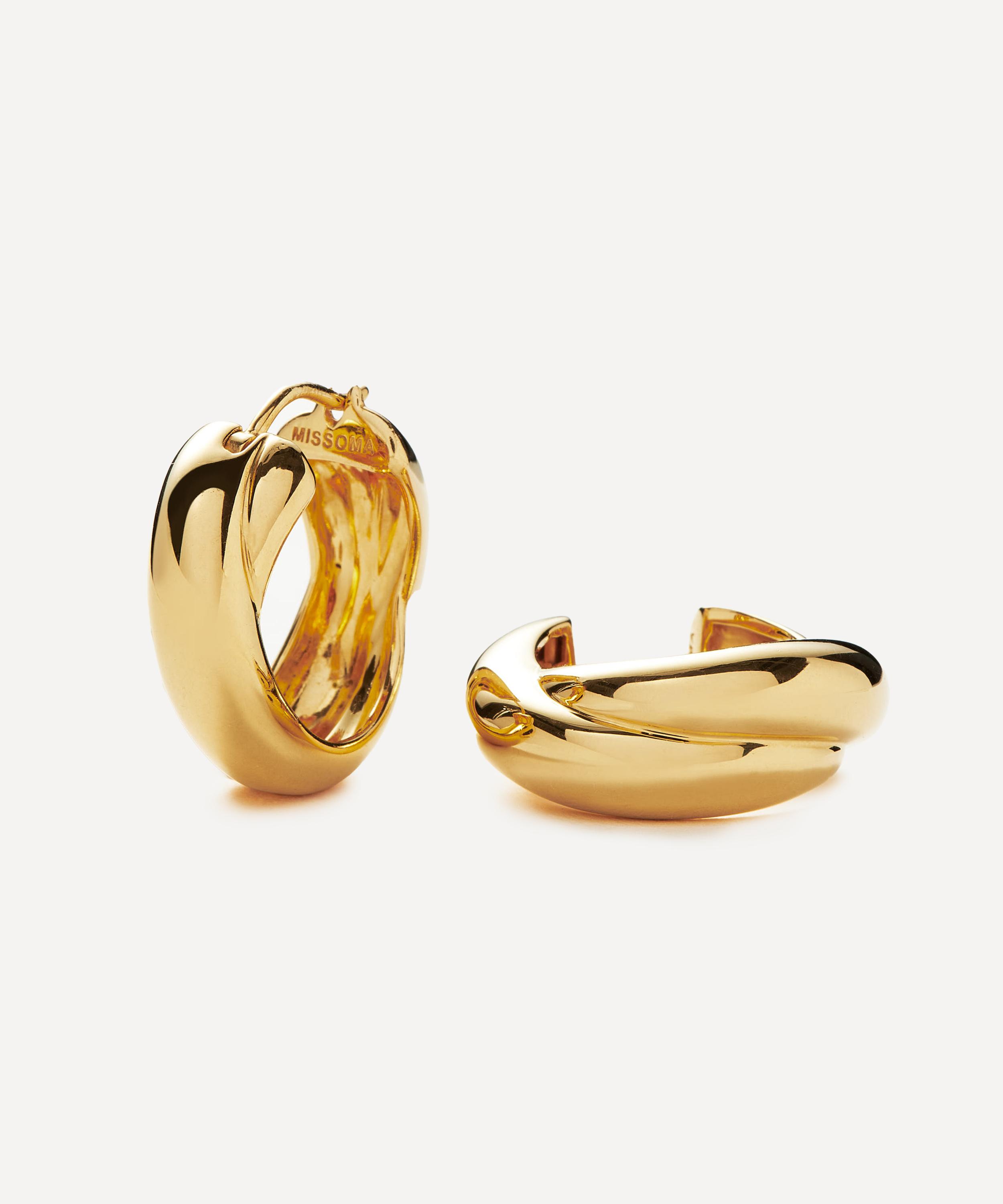 Missoma X Lucy Williams 18ct Gold-plated Chunky Medium Entwine Hoop Earrings