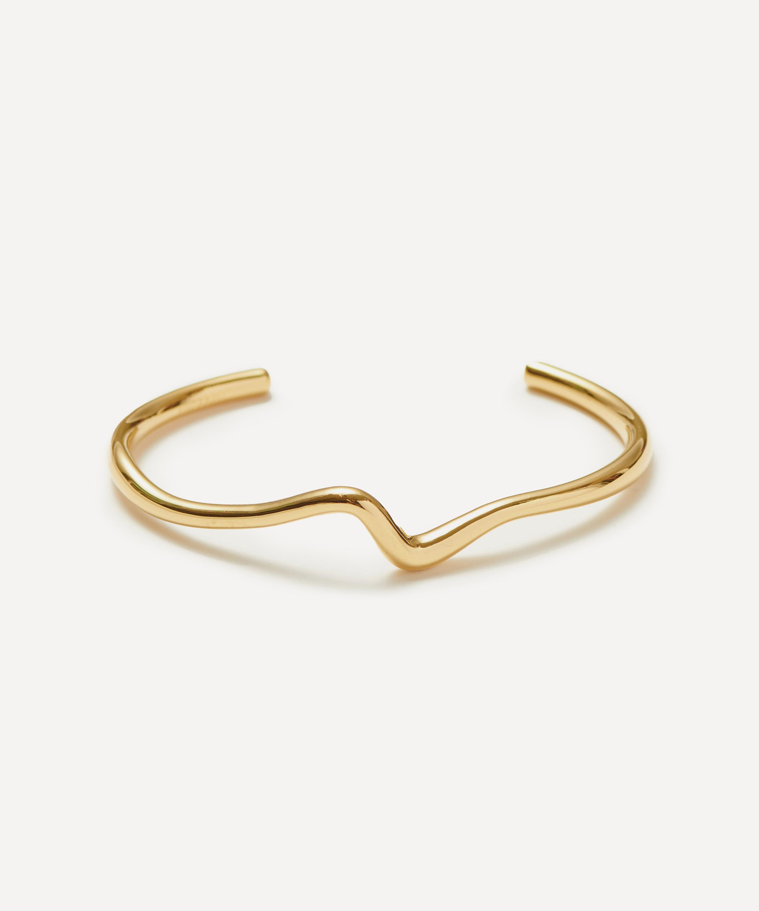 Missoma 18ct Gold-plated Molten Wave Cuff Bracelet