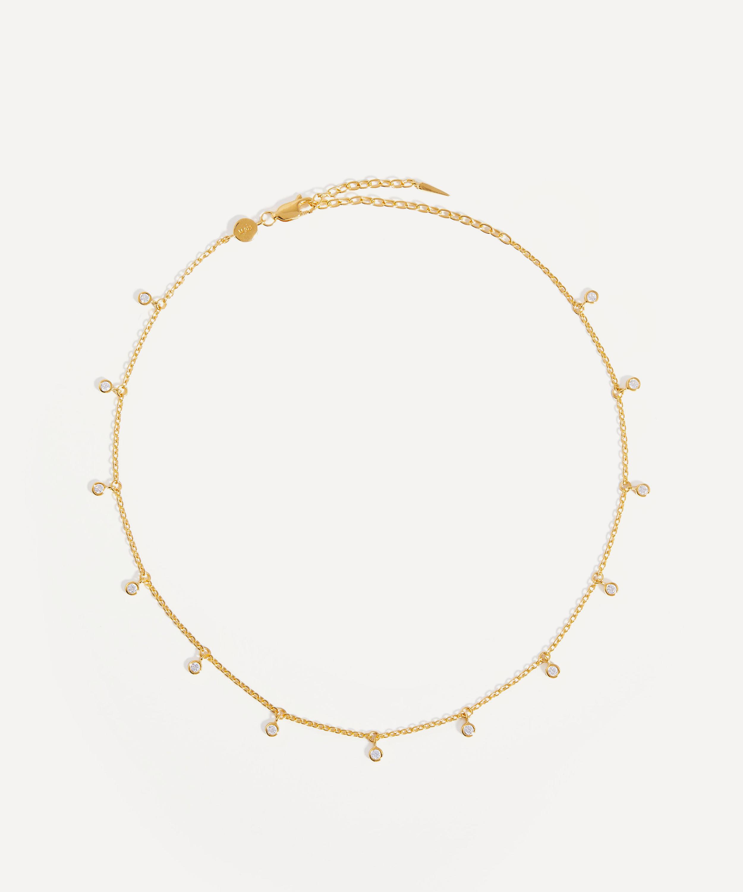 Missoma 18ct Gold-plated Vermeil Silver Interstellar Drop Choker Necklace