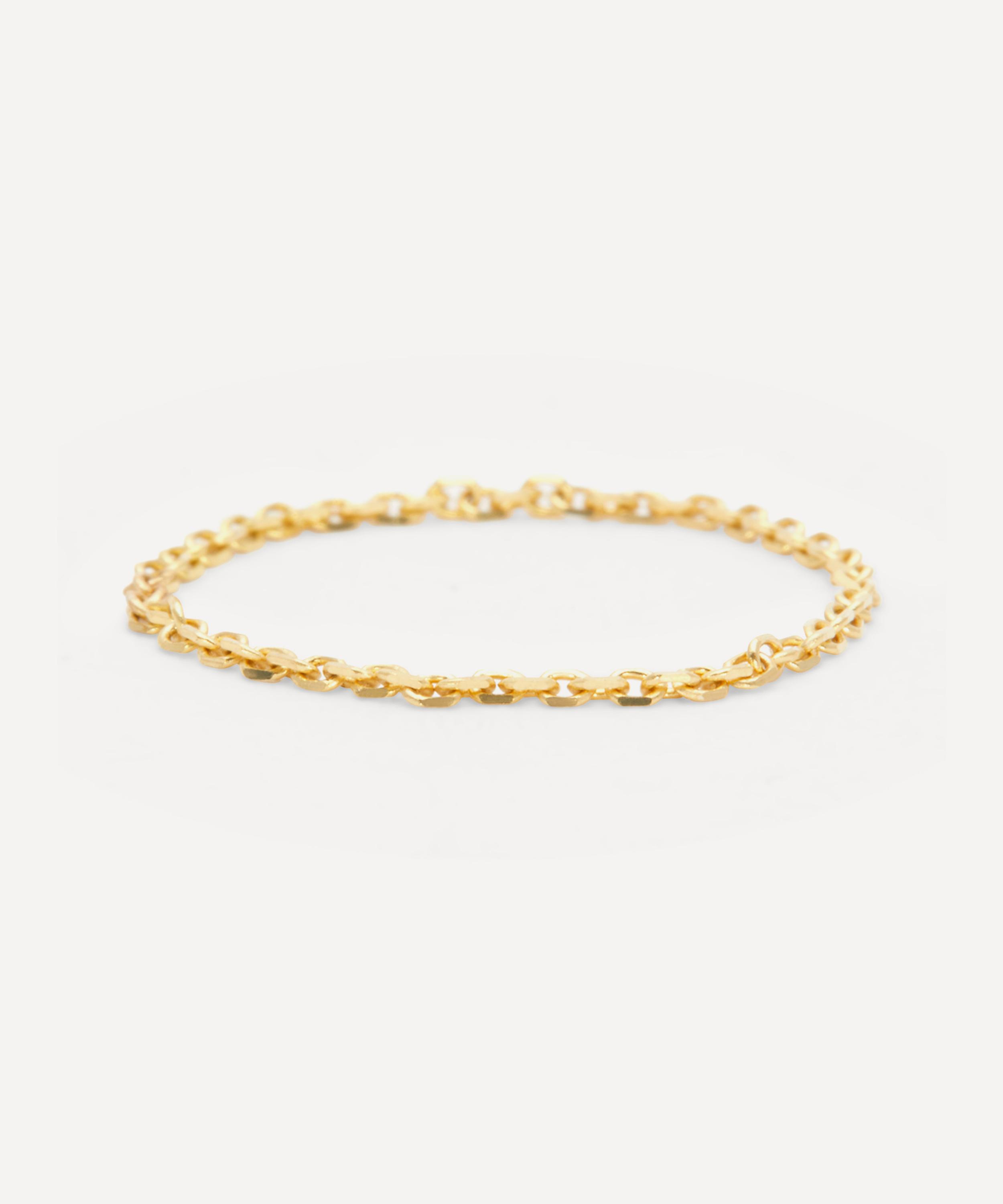 Satomi Kawakita 18ct Gold Skinny Chain Ring