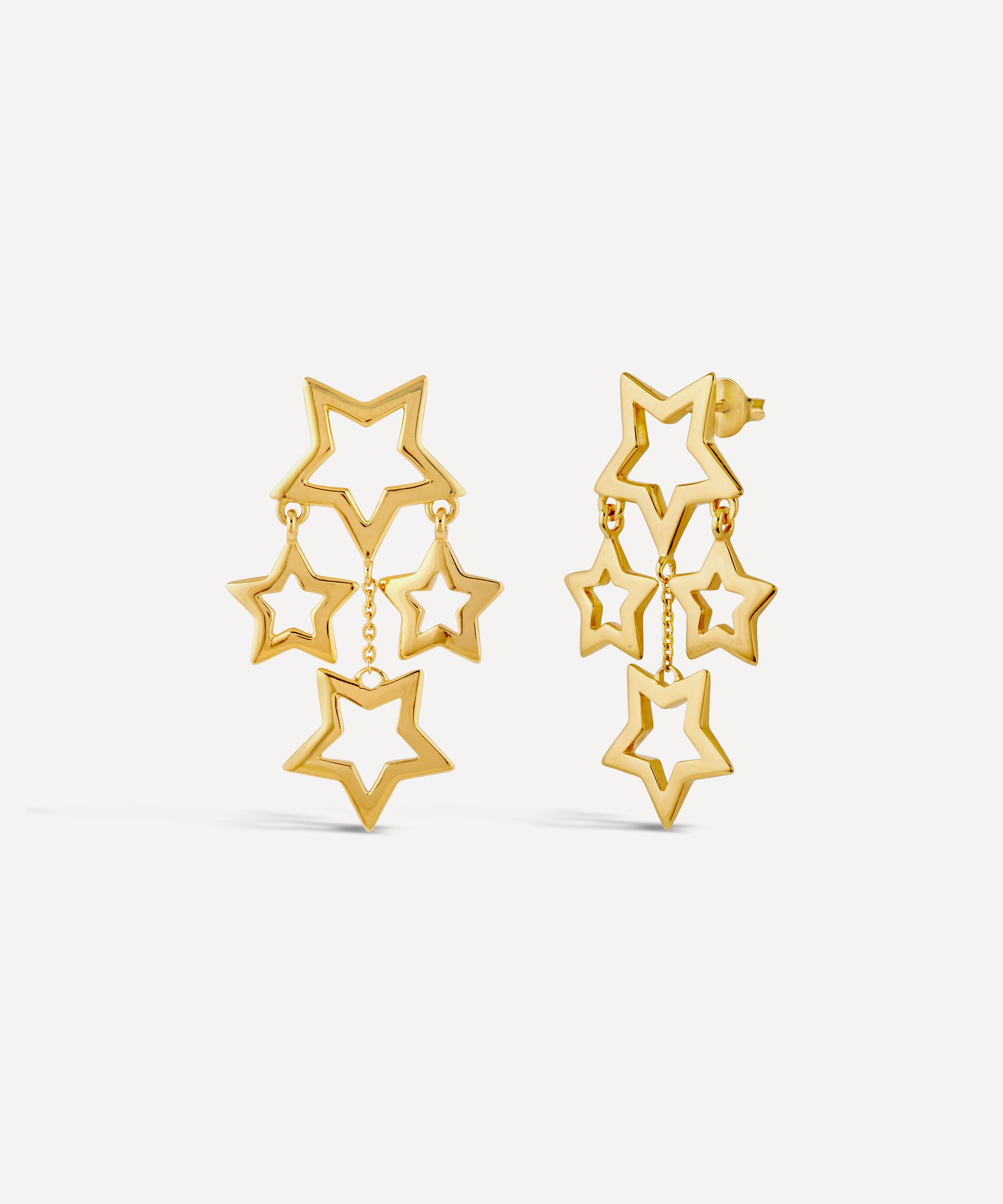 Dinny Hall 22ct Gold-plated Vermeil Silver Stargazer Mini Chandelier Drop Earrings