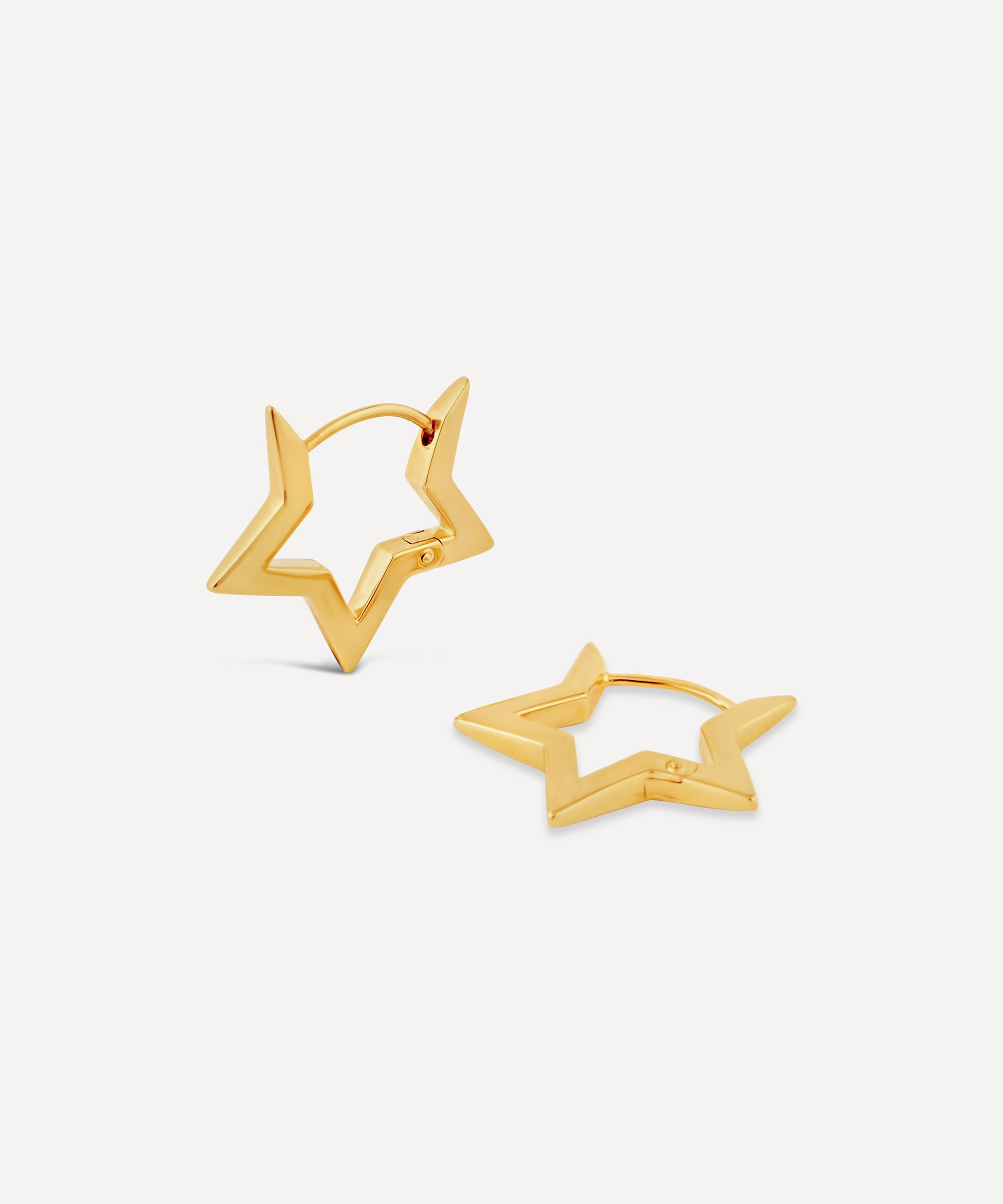 Dinny Hall 22ct Gold-plated Vermeil Silver Stargazer Click Hoop Earrings In Gold