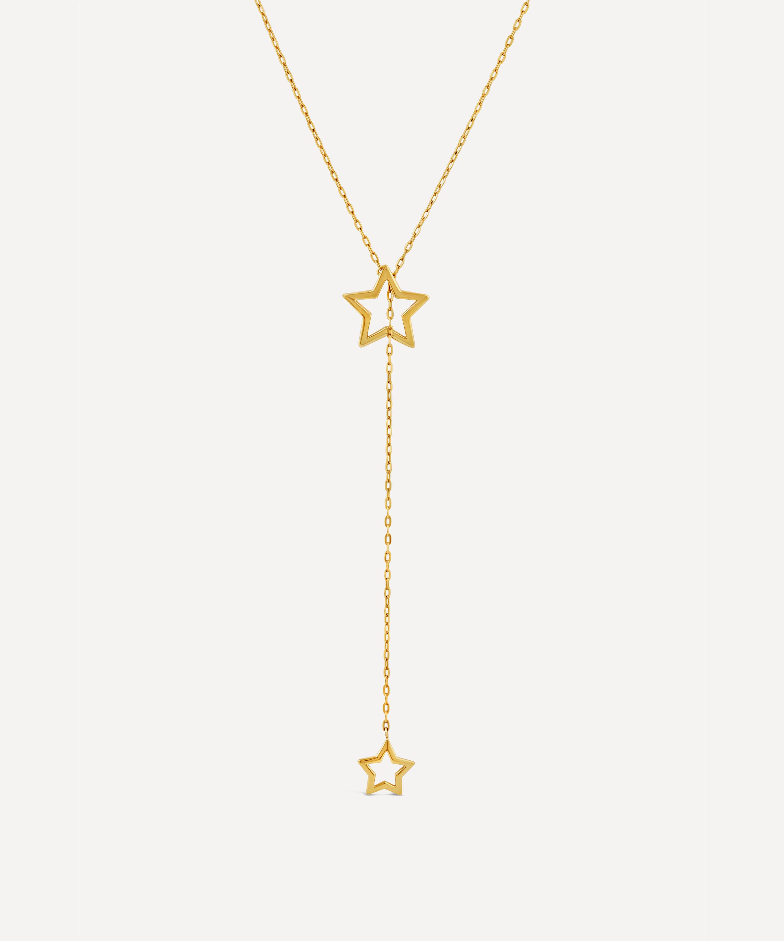 Dinny Hall 22ct Gold-plated Vermeil Silver Stargazer Large Lariat Pendant Necklace