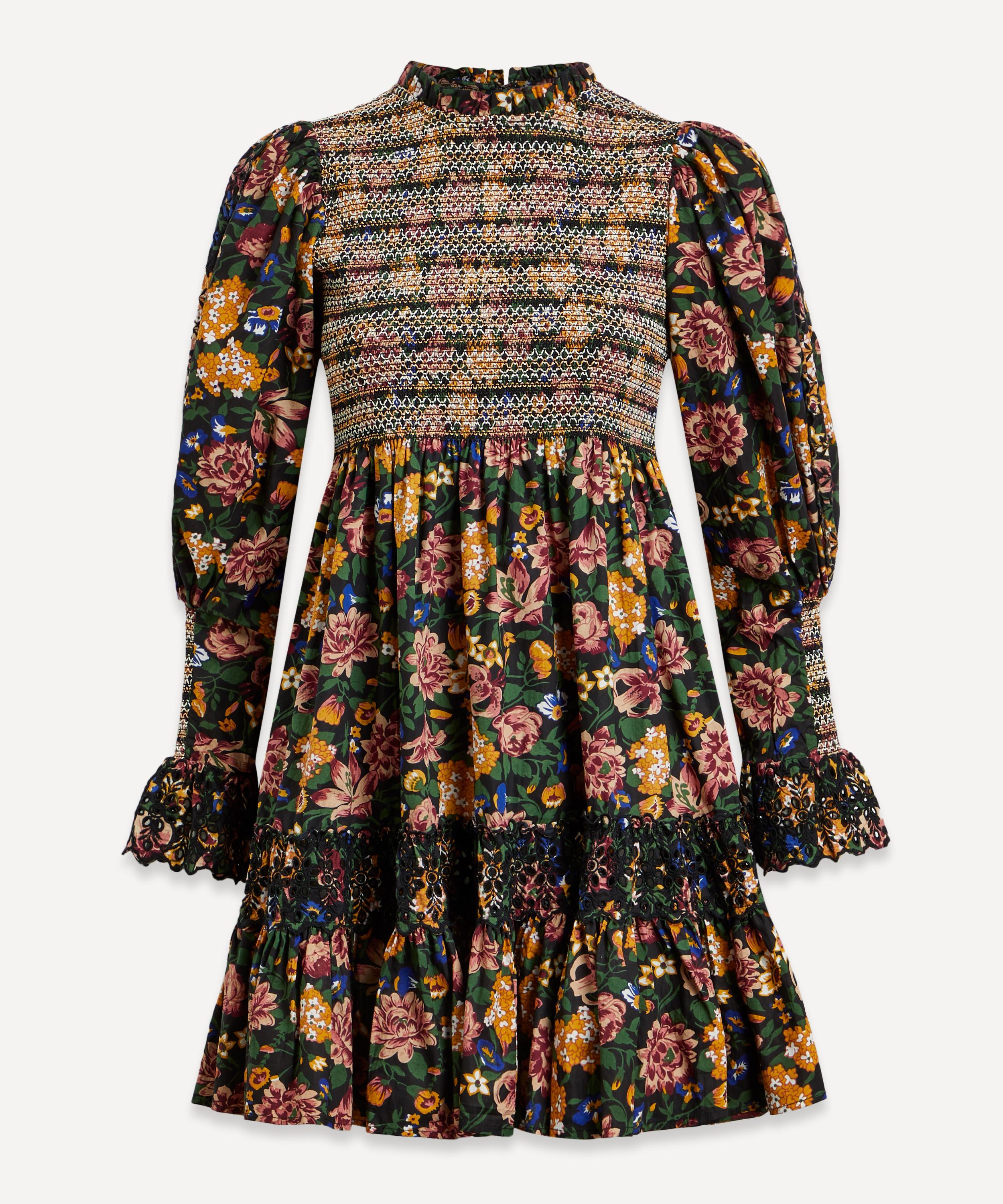 Bytimo Women's Poplin Smocking Mini-dress In Multi